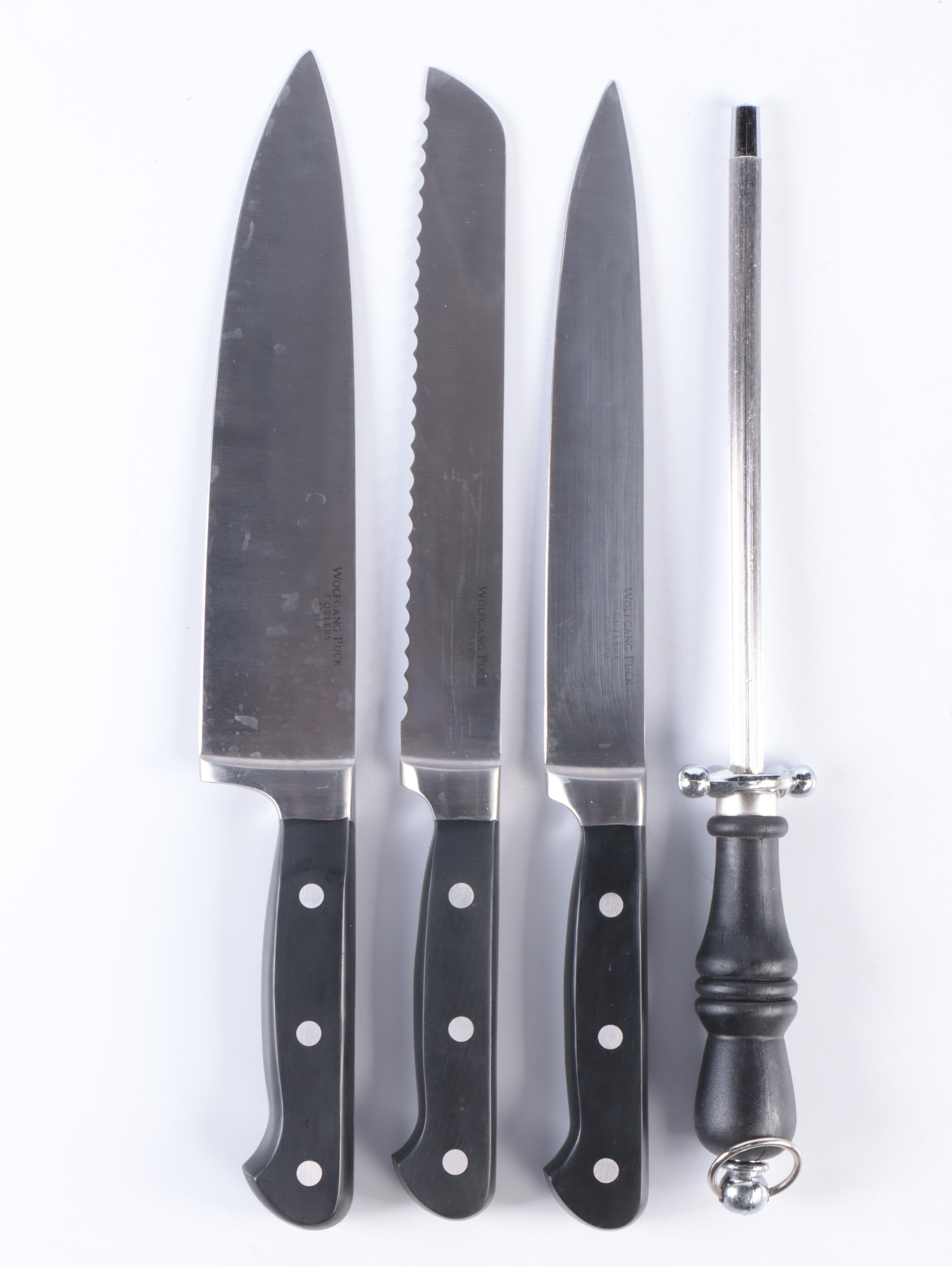 Wolfgang Puck and Ginsu Kitchen Knives in Knife Blocks