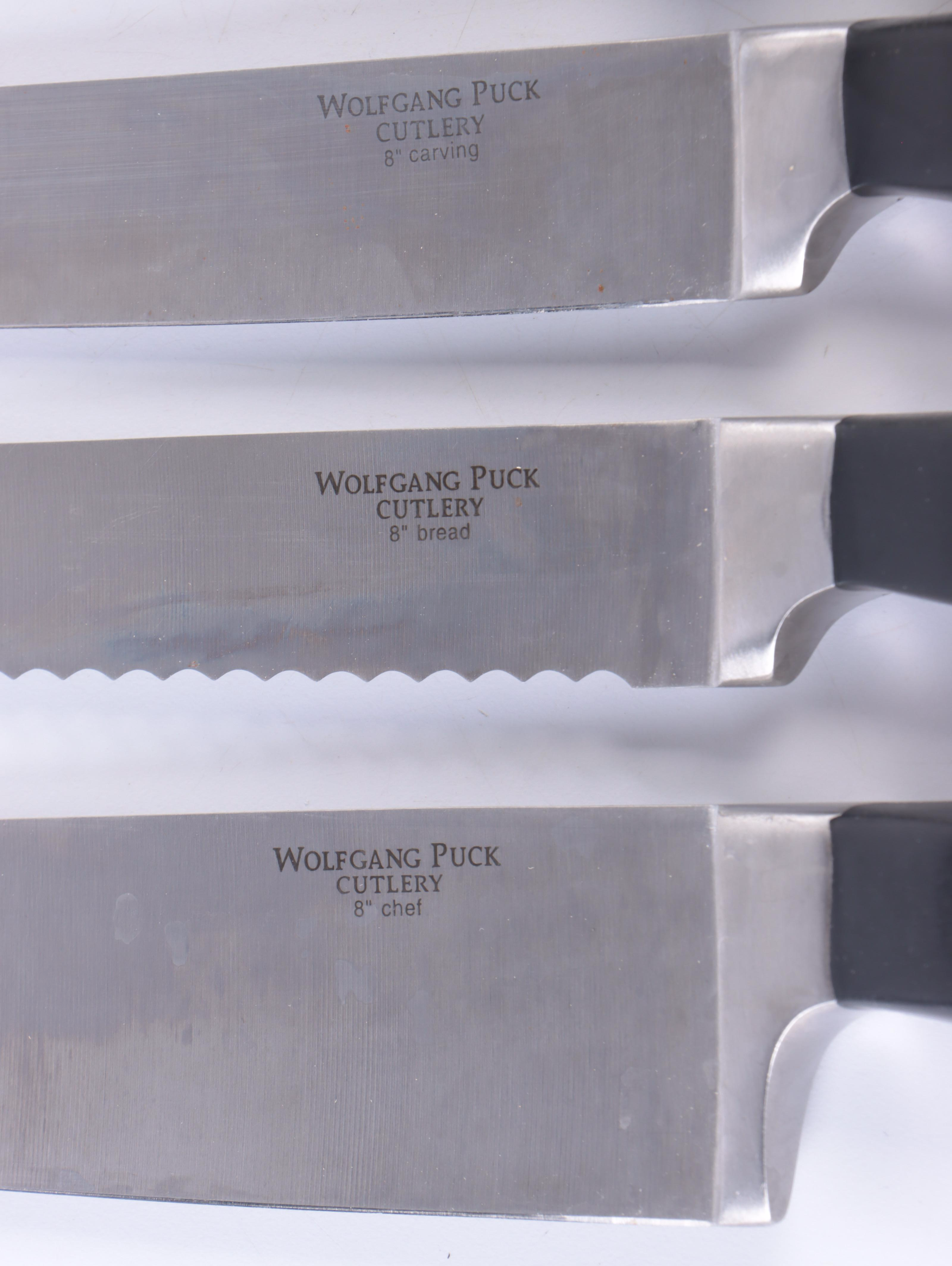 Wolfgang Puck and Ginsu Kitchen Knives in Knife Blocks
