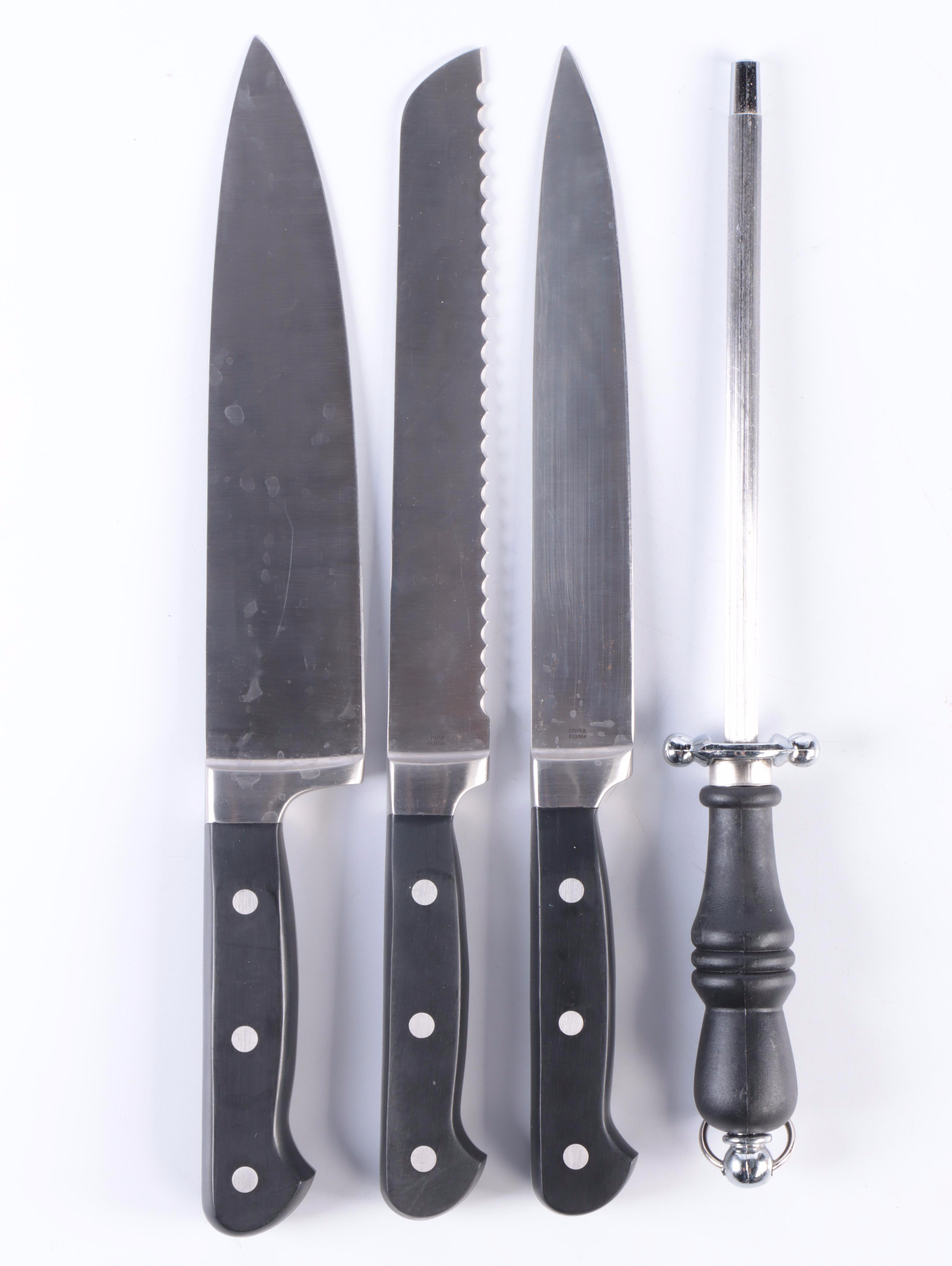 Wolfgang Puck and Ginsu Kitchen Knives in Knife Blocks