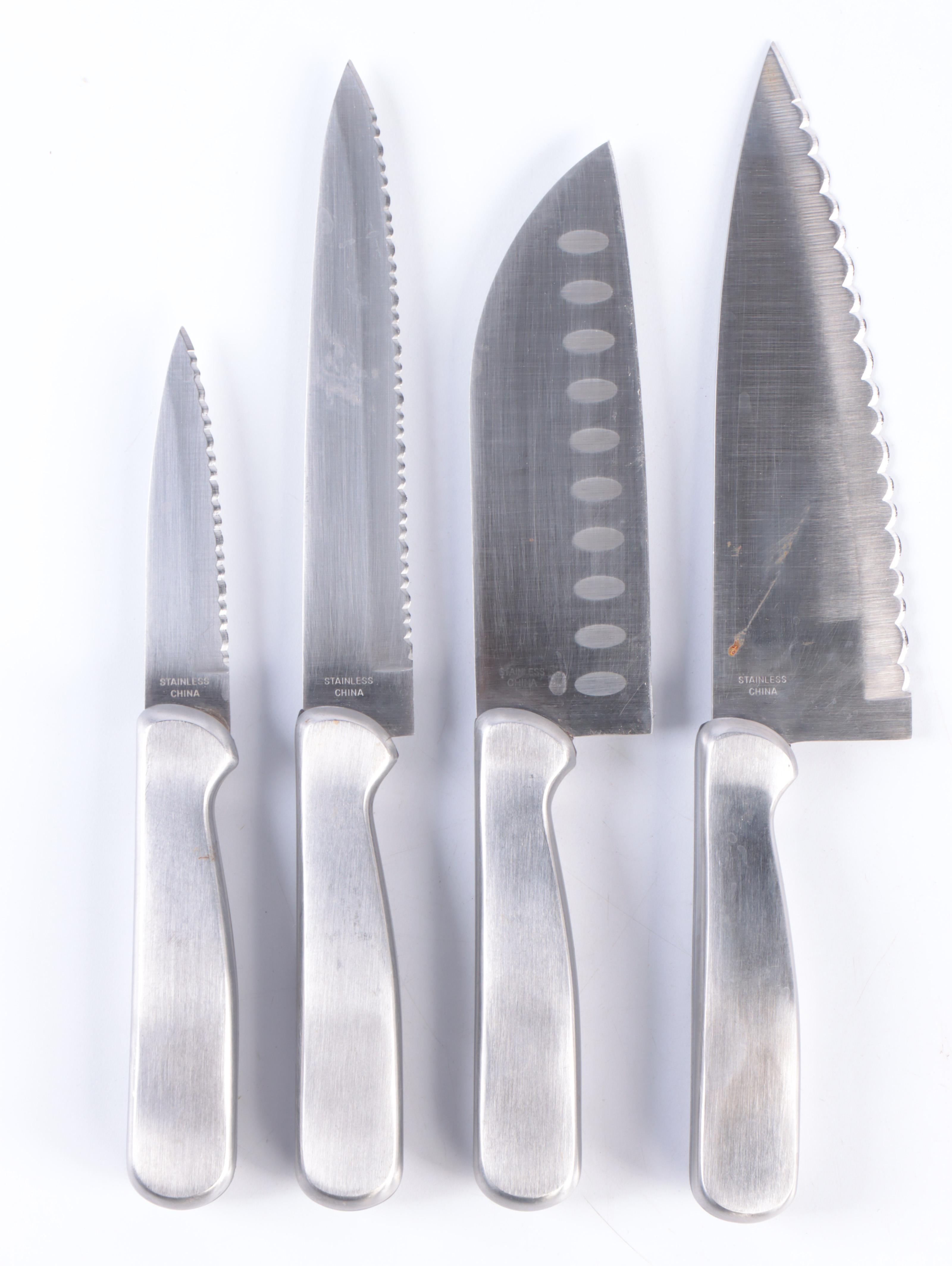 Wolfgang Puck and Ginsu Kitchen Knives in Knife Blocks