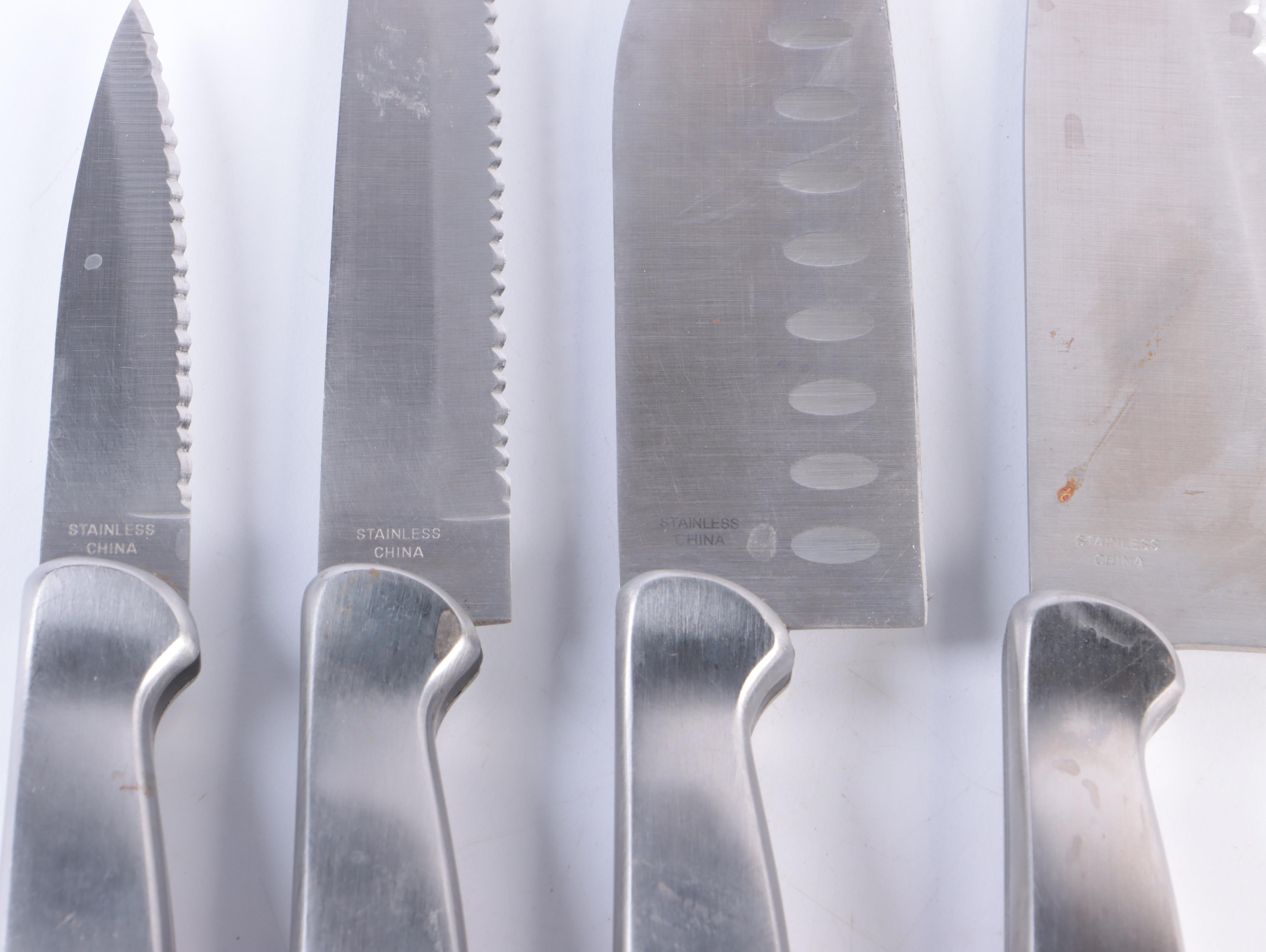 Wolfgang Puck and Ginsu Kitchen Knives in Knife Blocks