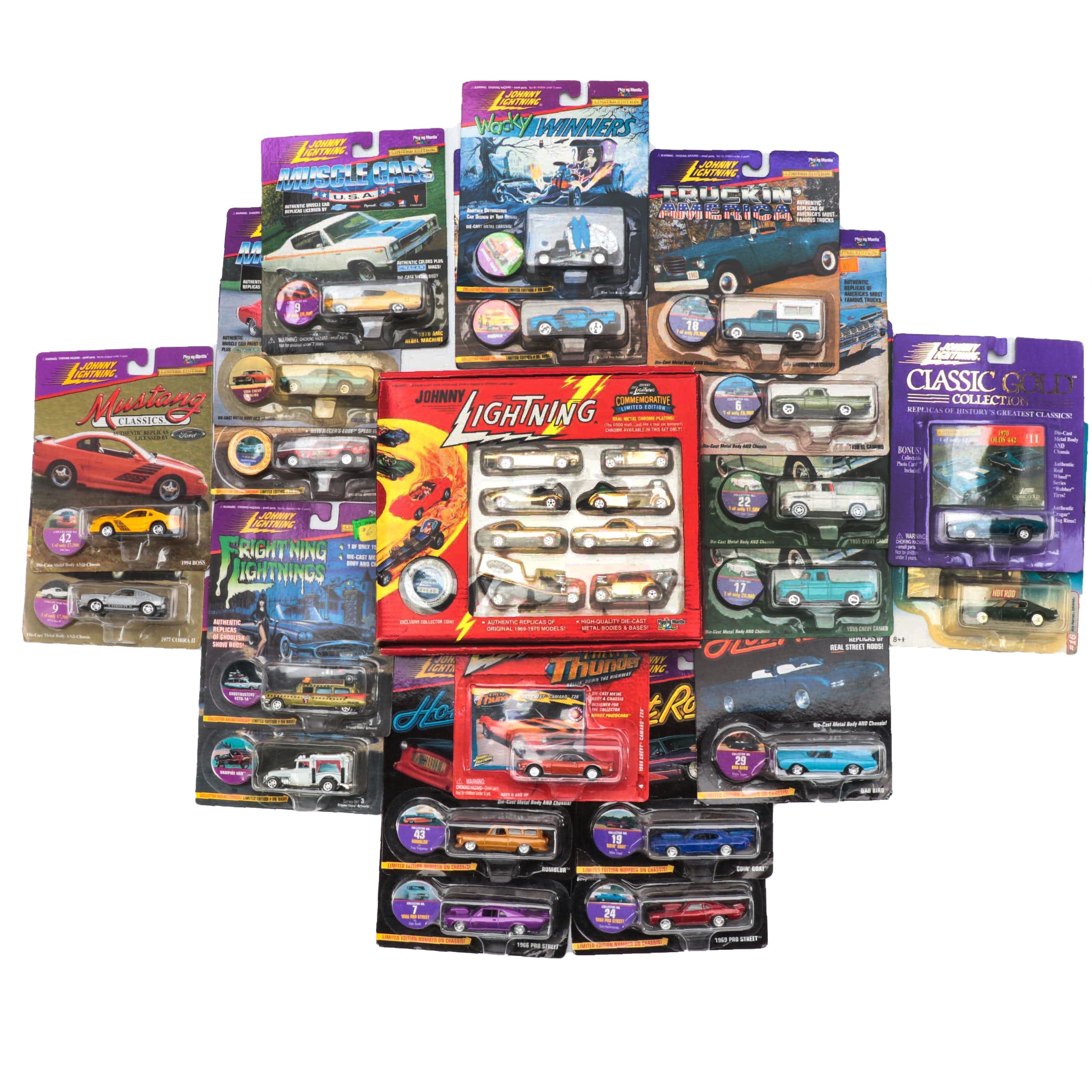 Johnny Lightning Mustang Classic, Muscle Cars, Wacky Winners, More Diecast Cars