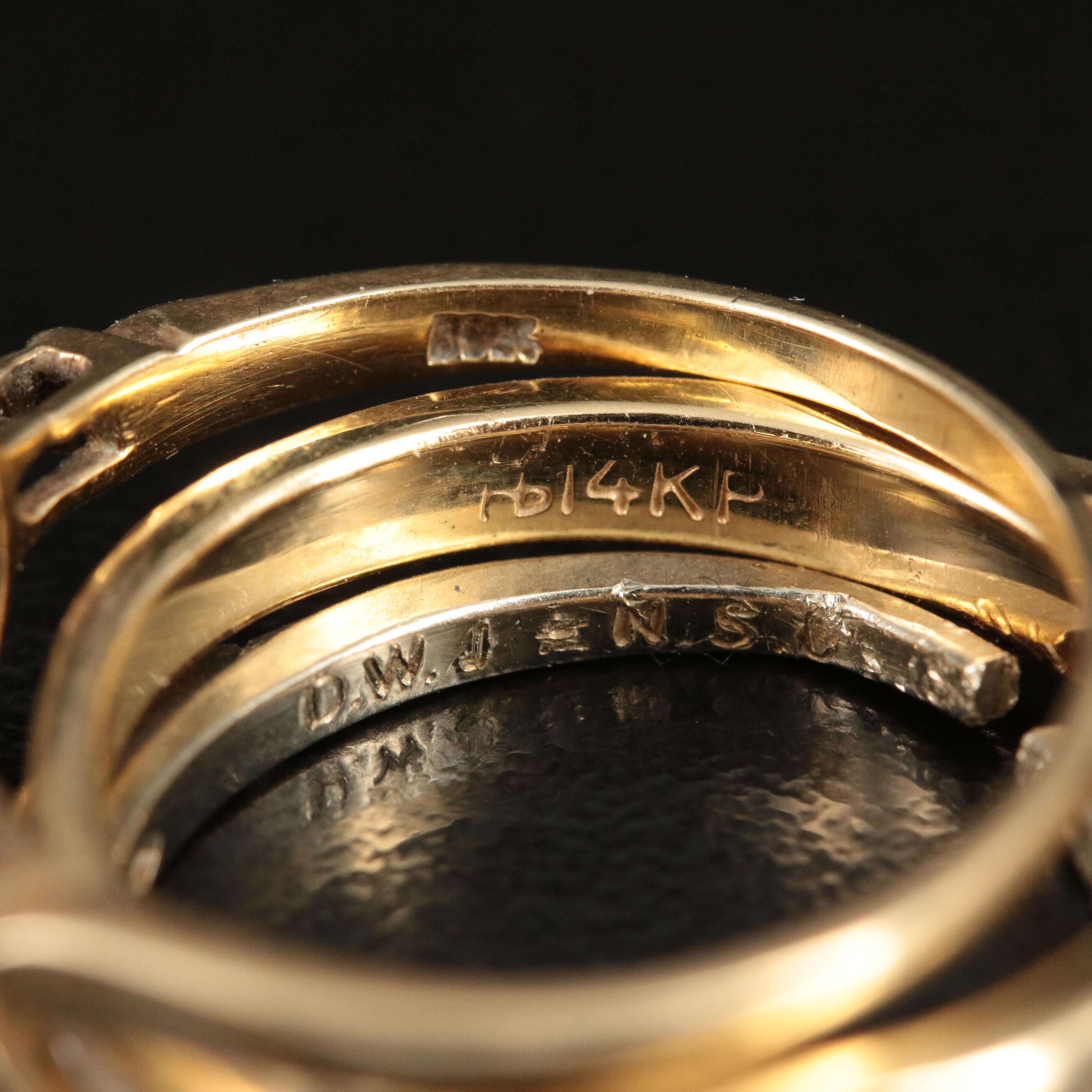 Scrap 14K and 10K Jewelry Including Cubic Zirconia and Glass