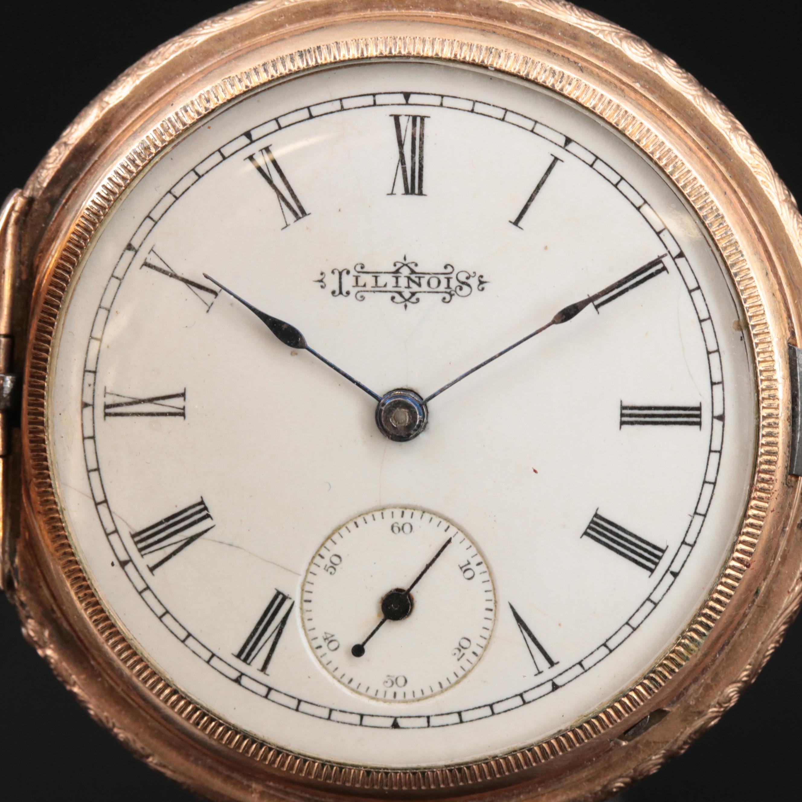 1892 Illinois Gold-Filled Hunting Case Pocket Watch
