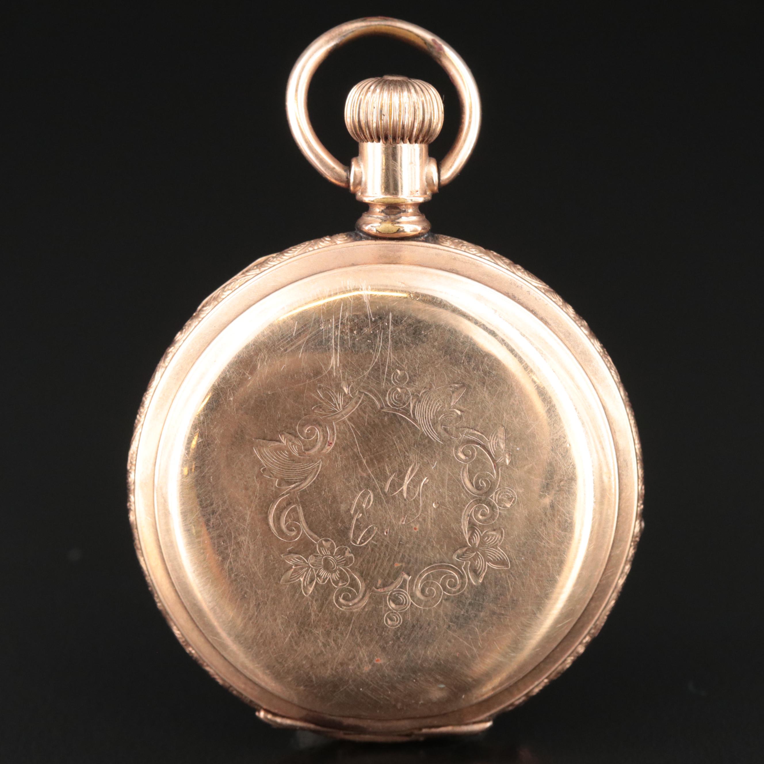 1892 Illinois Gold-Filled Hunting Case Pocket Watch