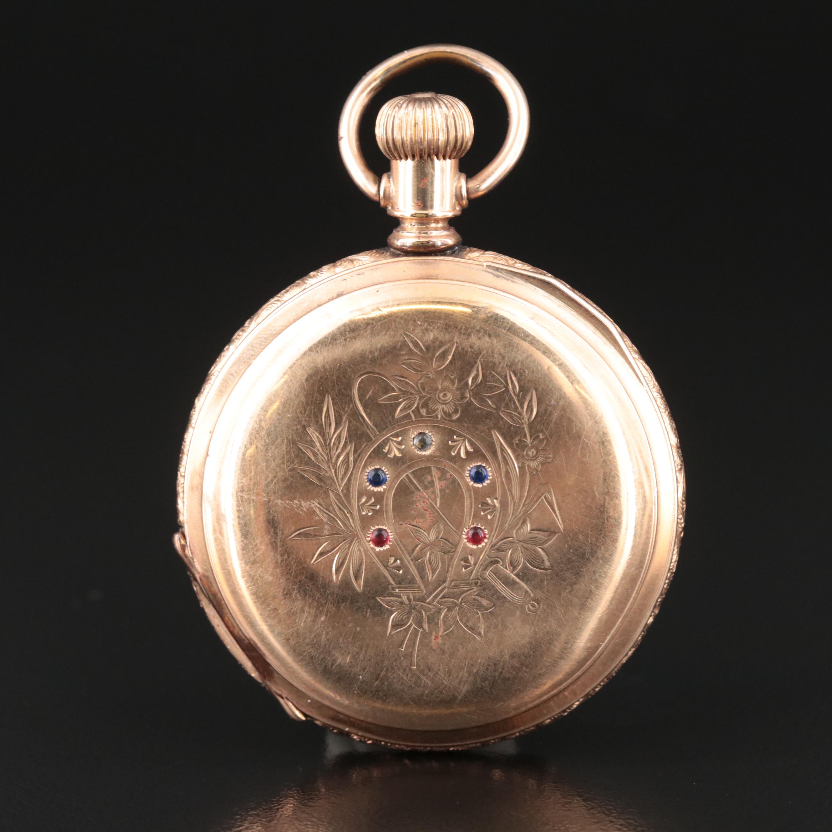 1892 Illinois Gold-Filled Hunting Case Pocket Watch