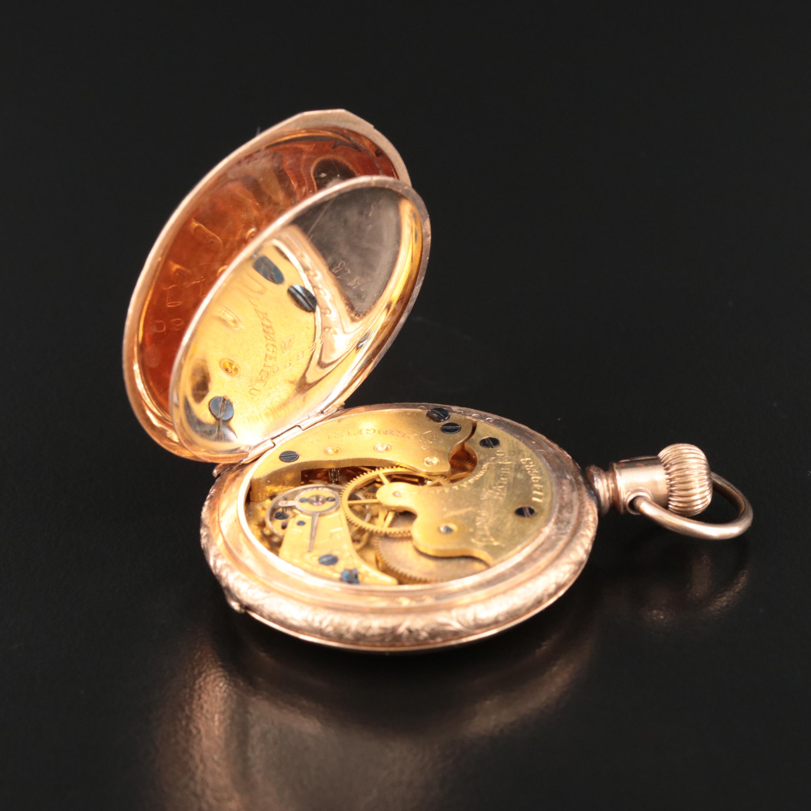 1892 Illinois Gold-Filled Hunting Case Pocket Watch
