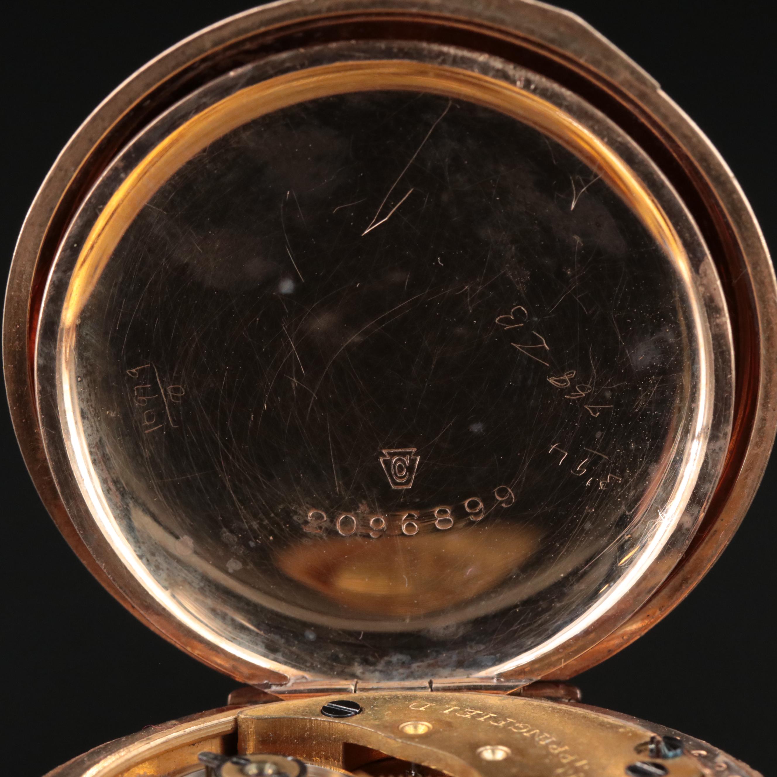 1892 Illinois Gold-Filled Hunting Case Pocket Watch