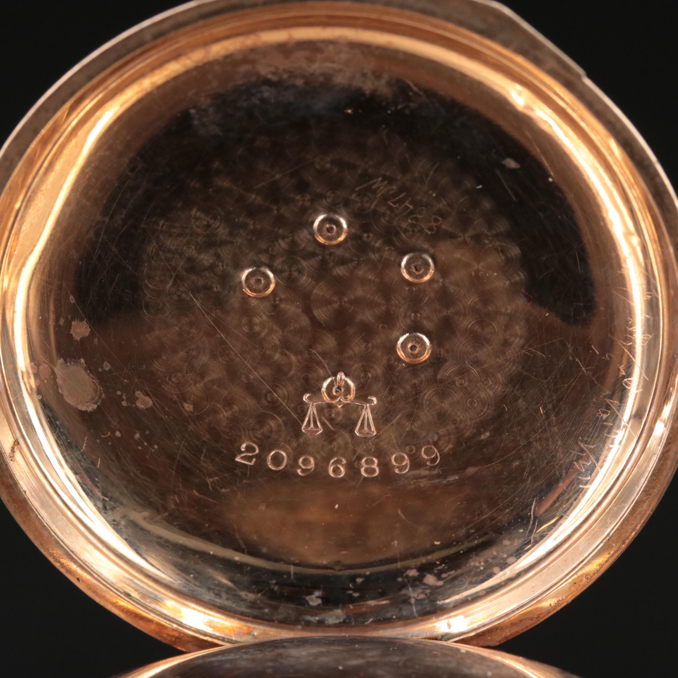 1892 Illinois Gold-Filled Hunting Case Pocket Watch