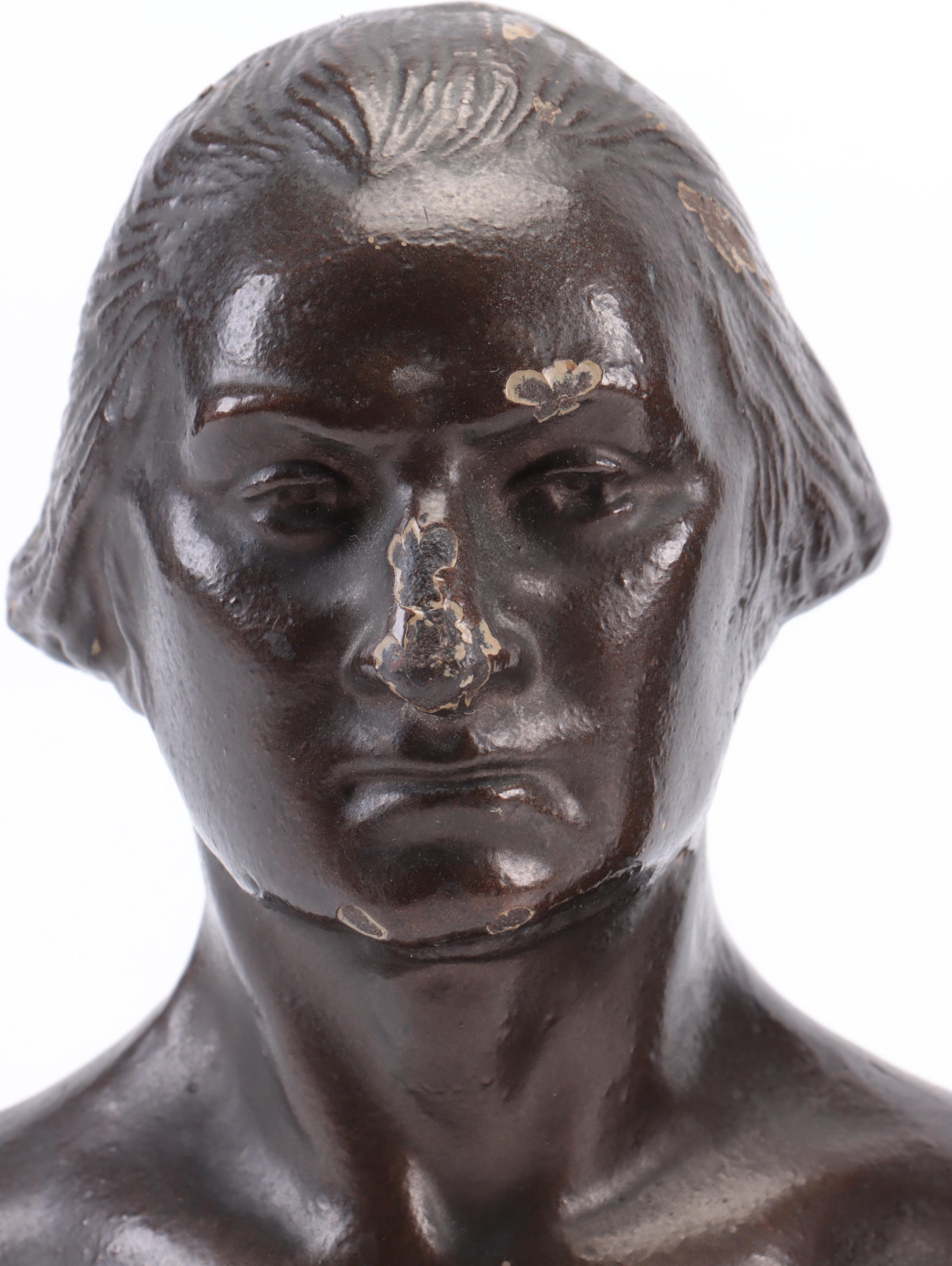 Cast Iron George Washington Bookends