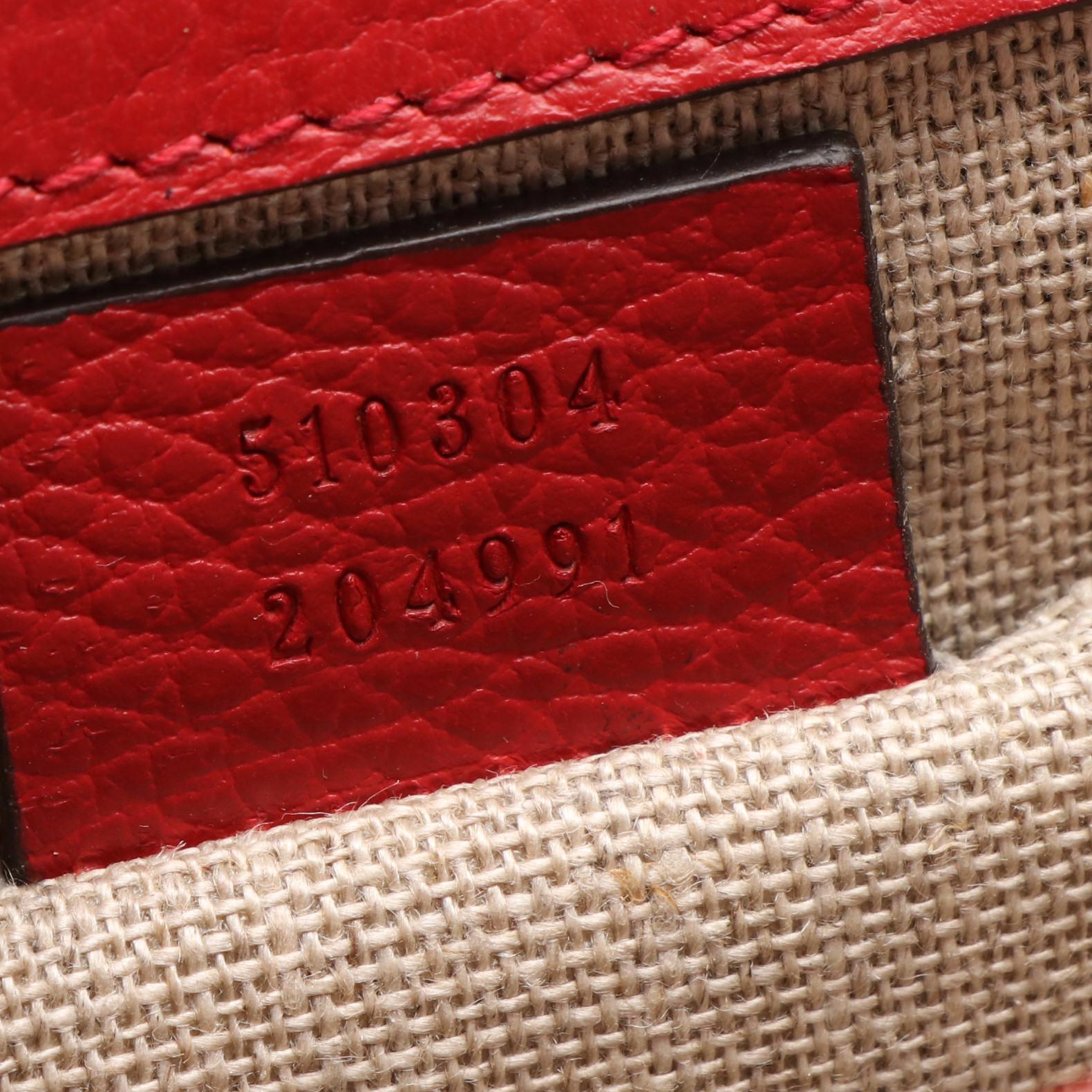 Gucci Interlocking GG Red Leather Cross-Body Bag