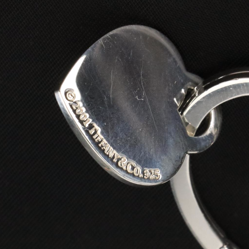 Tiffany & Co. Sterling Silver Heart Shaped Key Ring