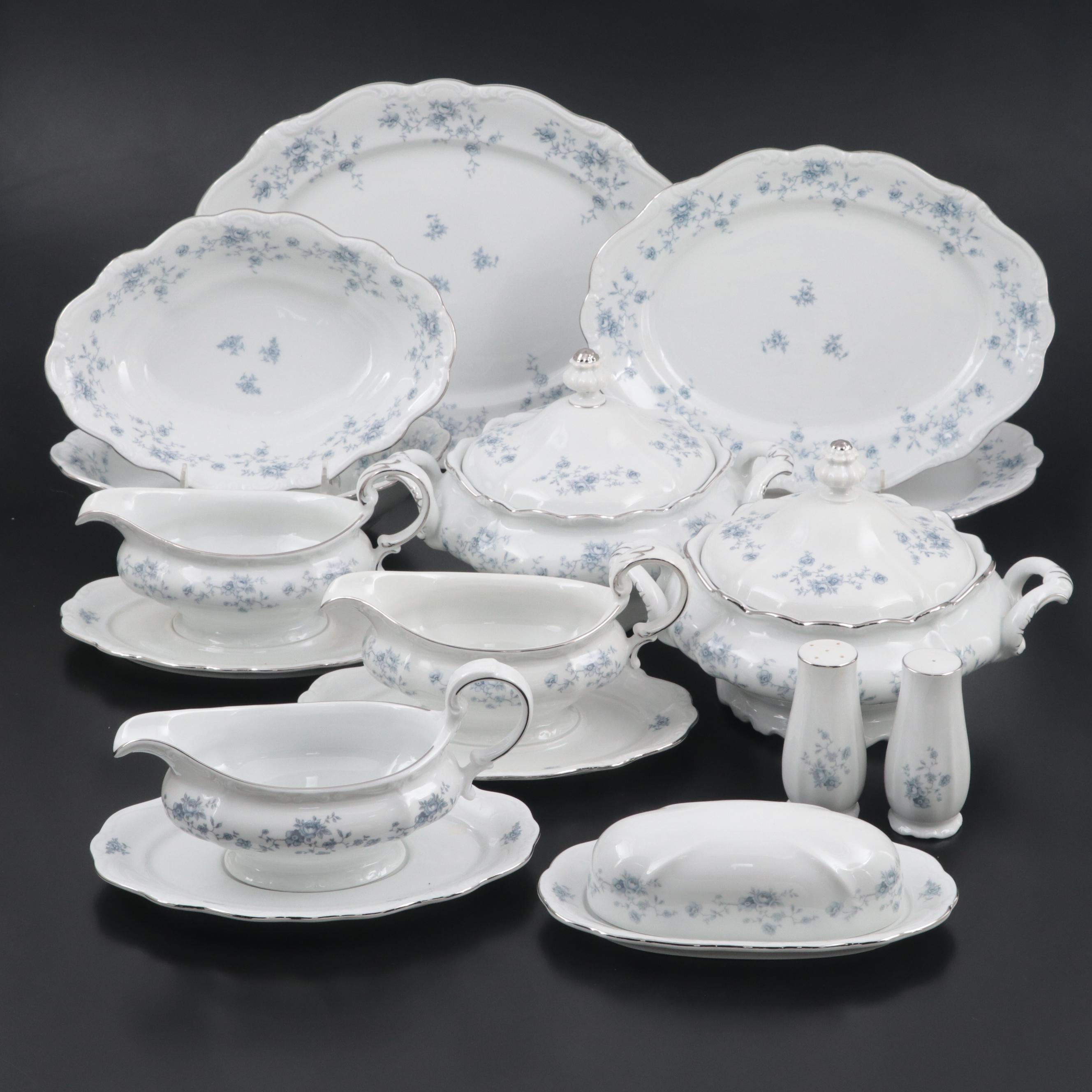 Johann Haviland "Blue Garland" German Porcelain Serveware, 1974–1990