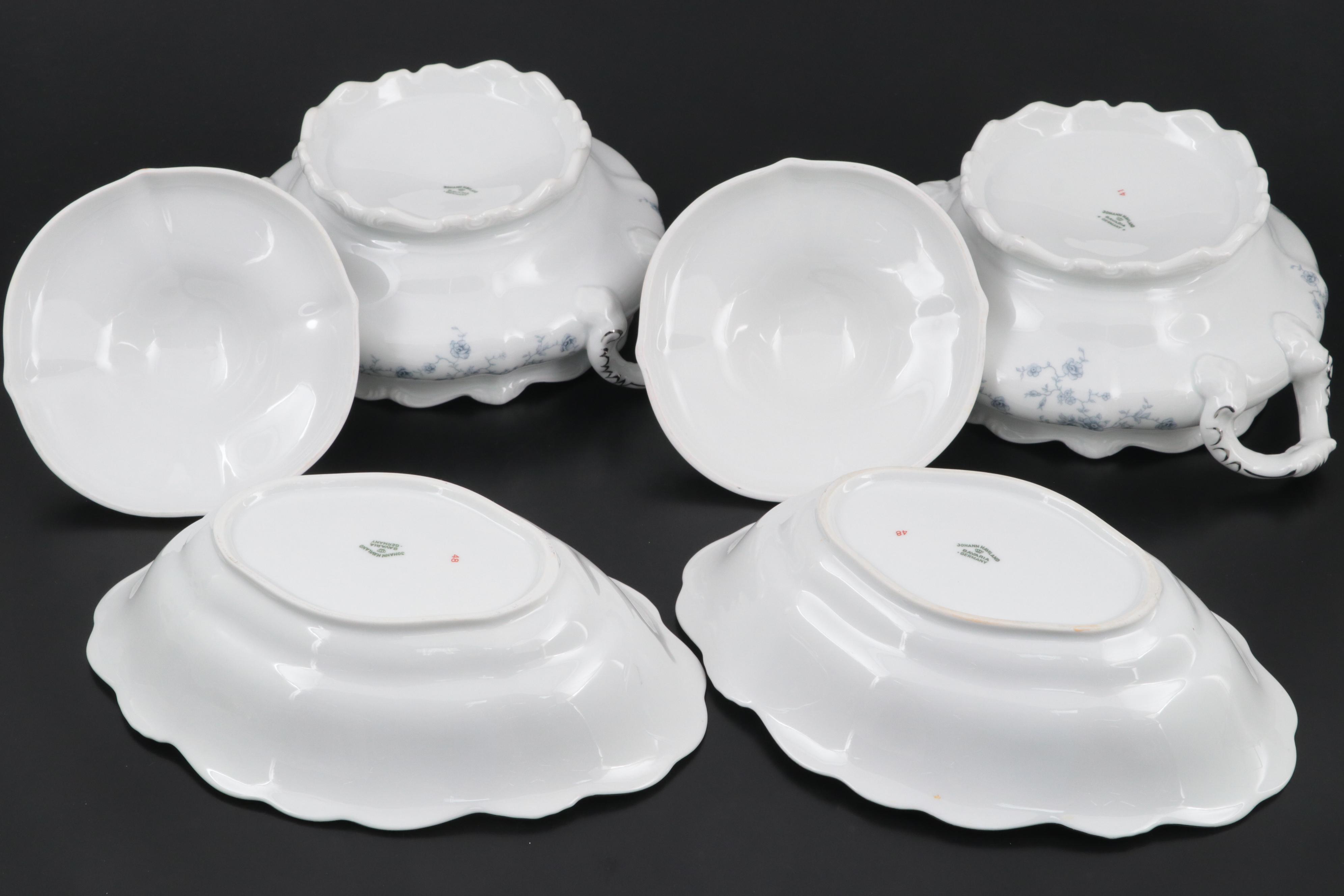 Johann Haviland "Blue Garland" German Porcelain Serveware, 1974–1990