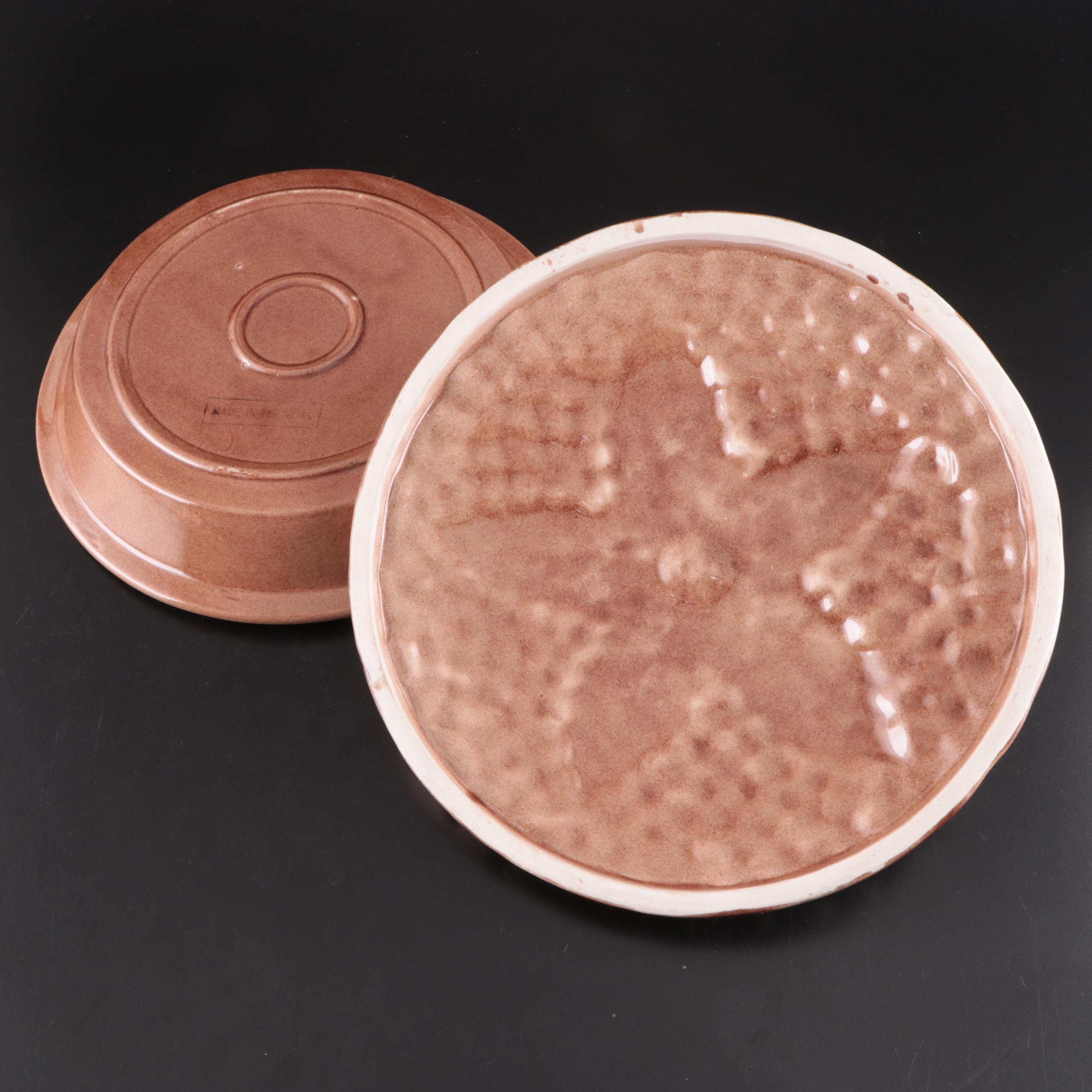 Blueberry Pie Lidded Dish with Glass Corn Cob Dishes, Corn Servers and Plates