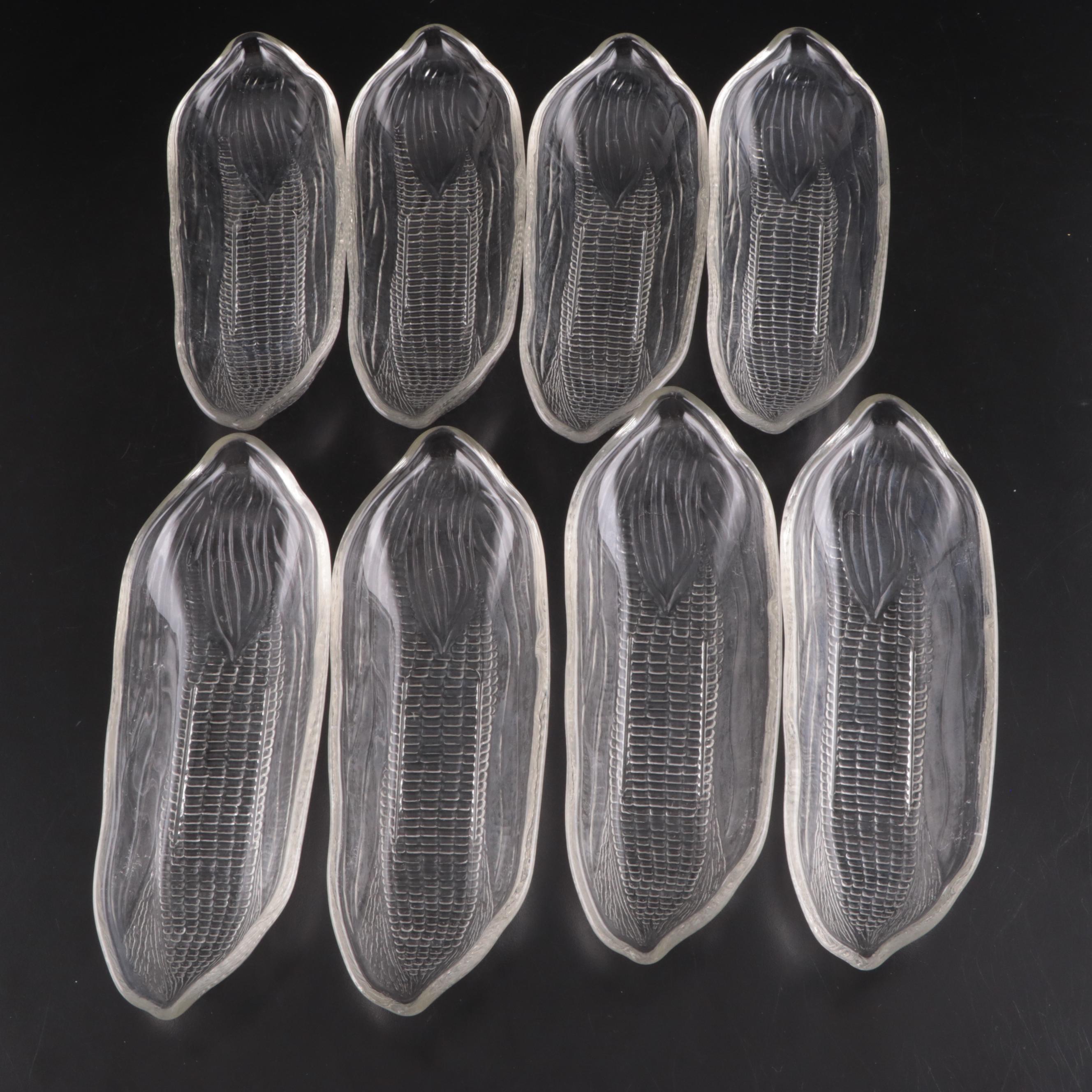 Blueberry Pie Lidded Dish with Glass Corn Cob Dishes, Corn Servers and Plates