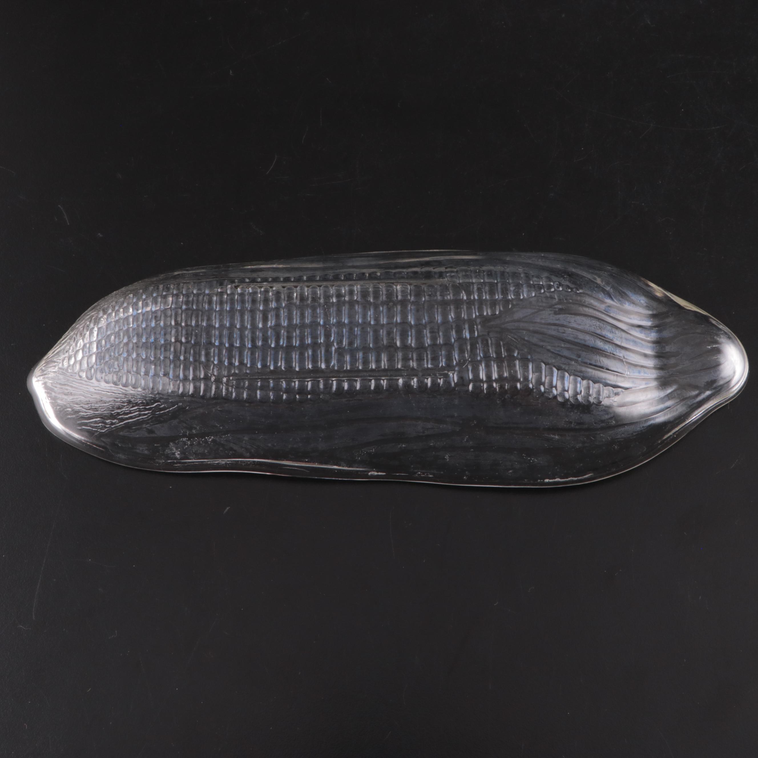 Blueberry Pie Lidded Dish with Glass Corn Cob Dishes, Corn Servers and Plates