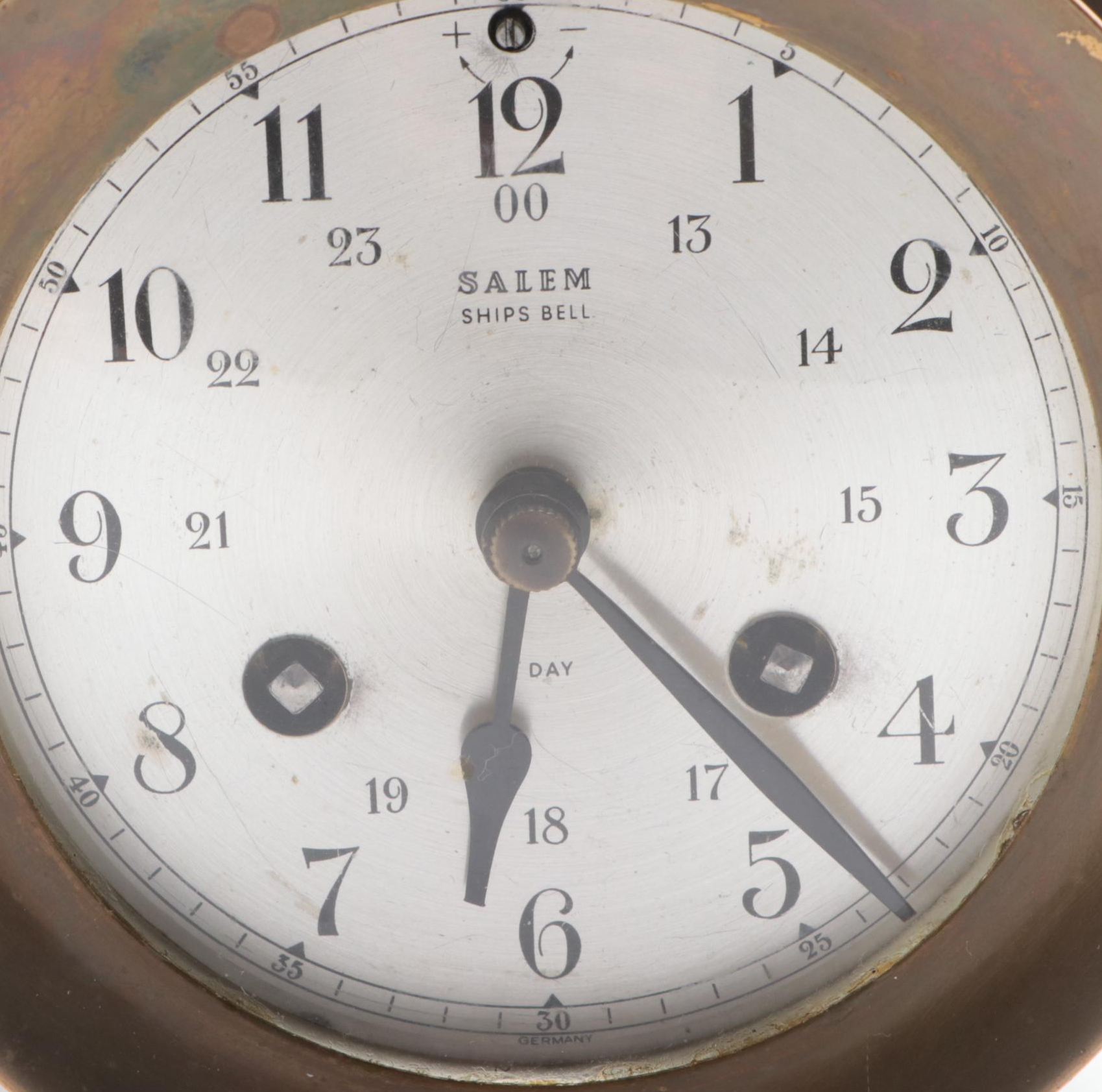 Salem Brass and Glass Naval Clock