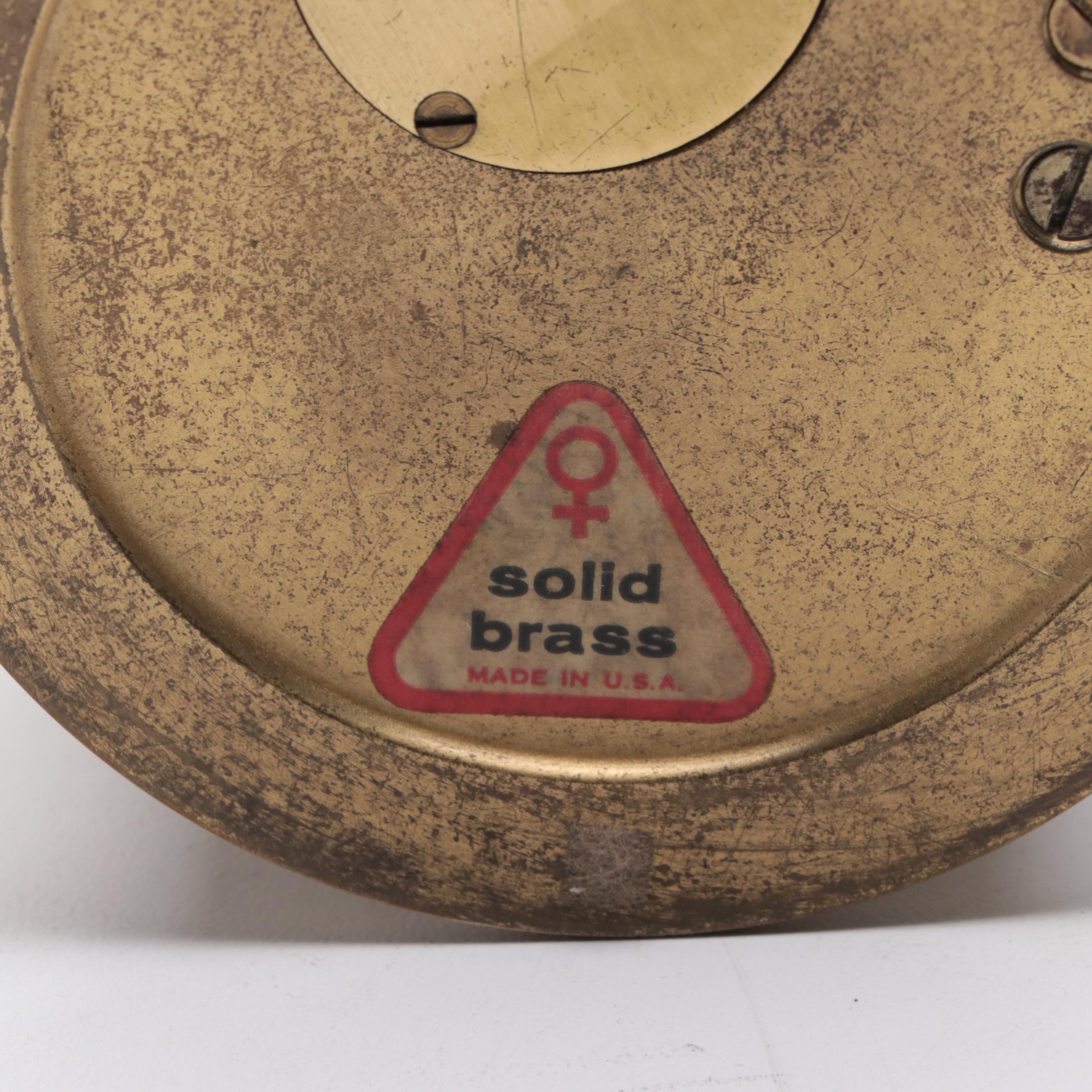 Salem Brass and Glass Naval Clock