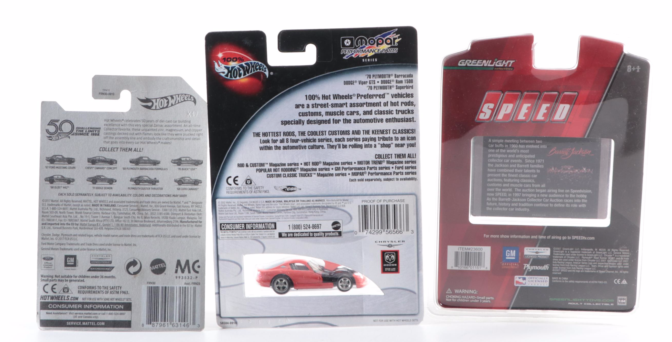 Hot Wheels, Racing Champions and Other Toy Cars Including '69 Chevy Impala