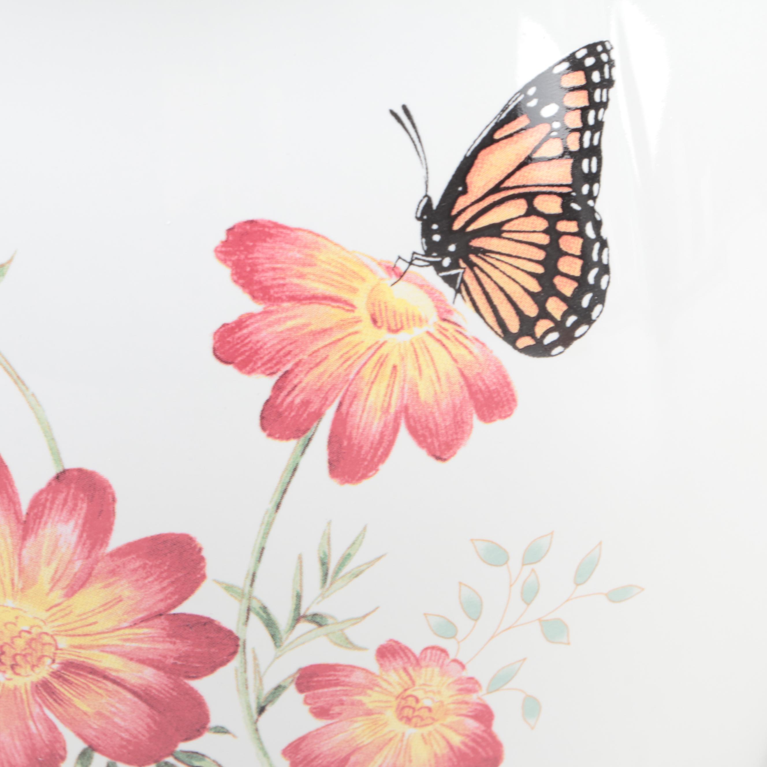 Louise Le Luyer for Lenox "Butterfly Meadow" Bone China Cookie Jar