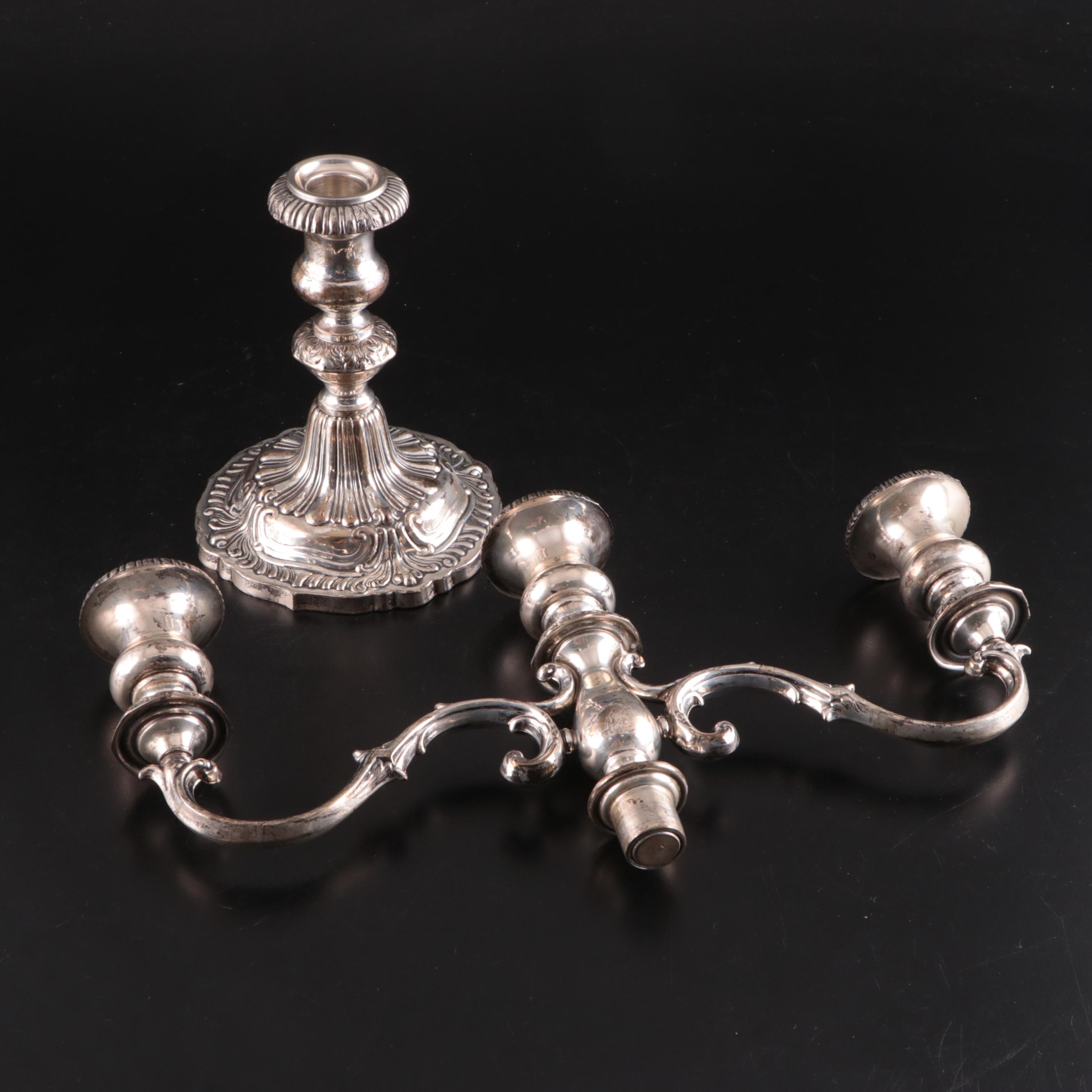 Fisher Silversmiths "Victoria" Sterling Silver Candelabras