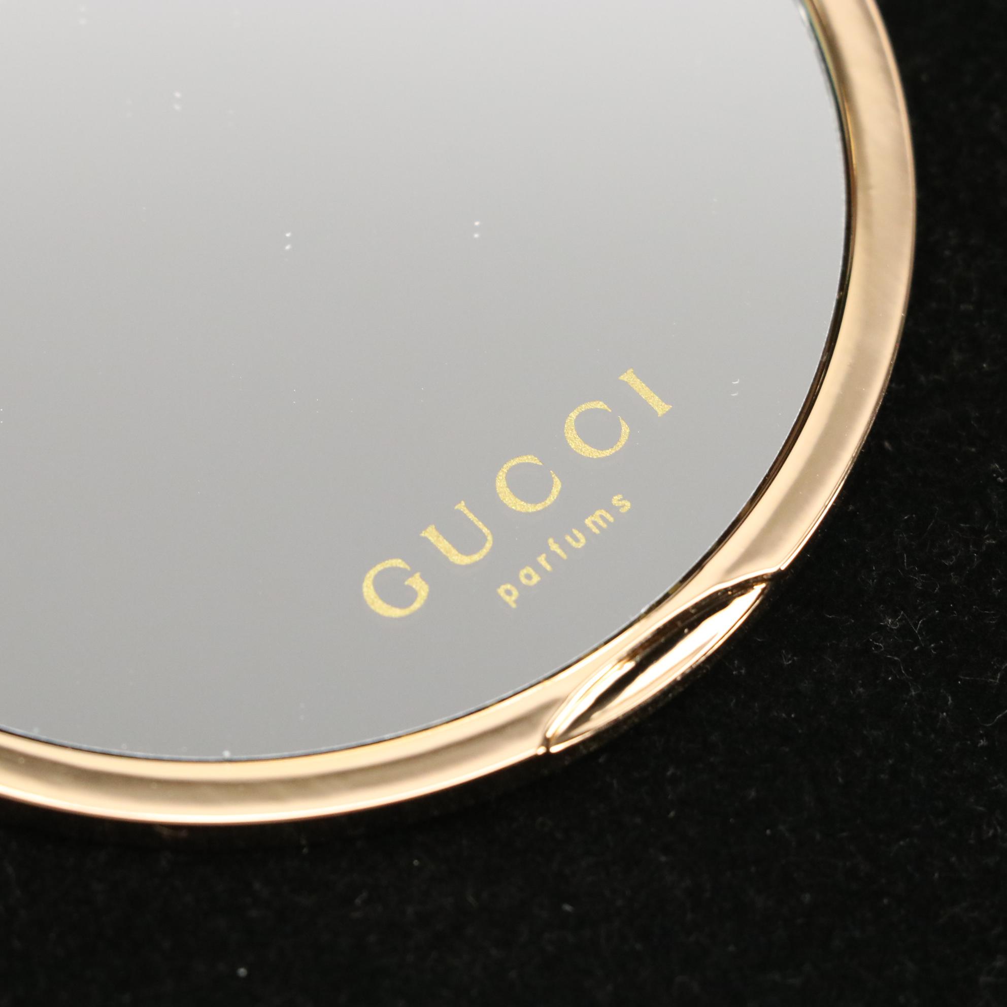 Gucci Parfums GG Hinged Compact Pocket Mirror in Box