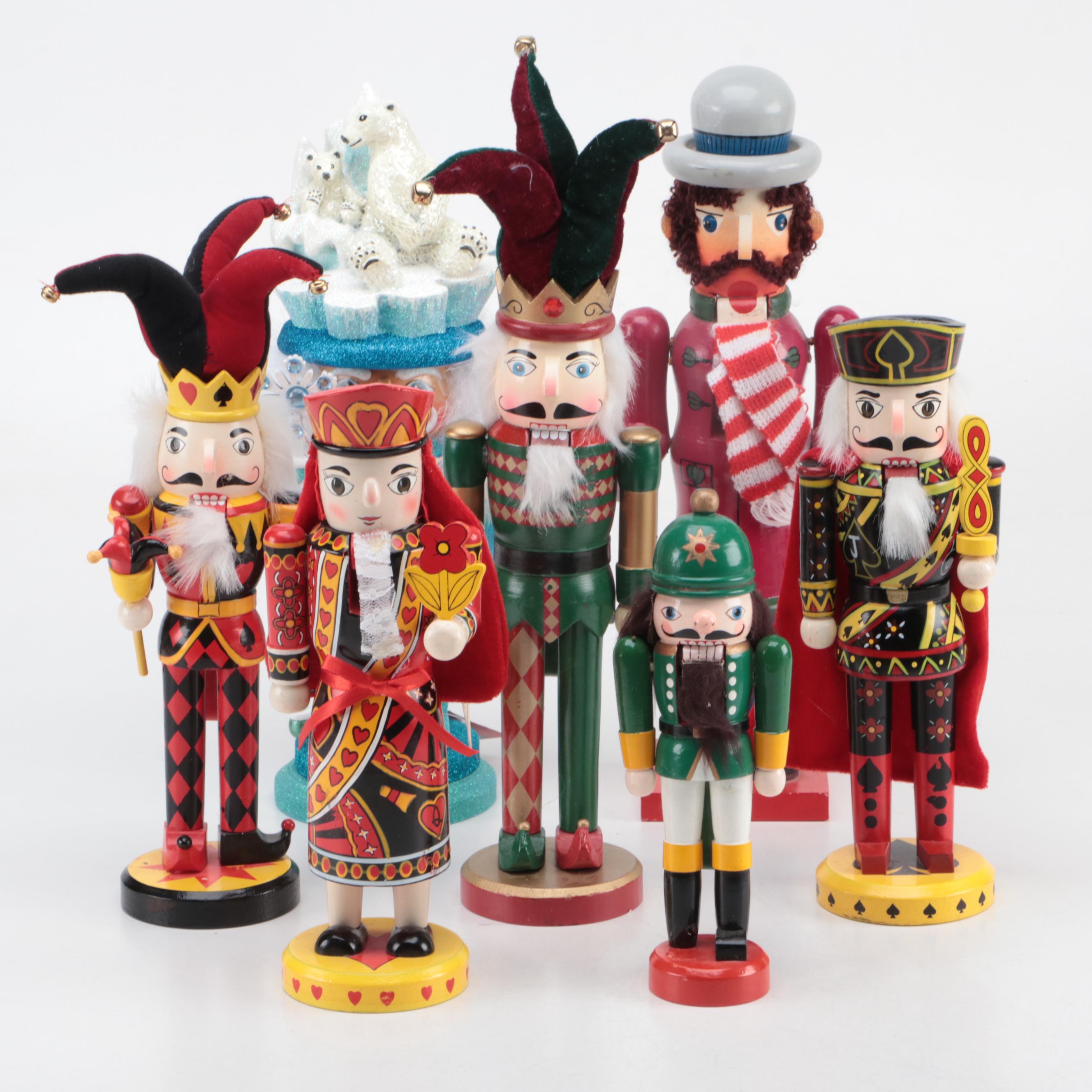 Kurt S. Adler and Other Carved and Hand-Painted Wooden Nutcrackers