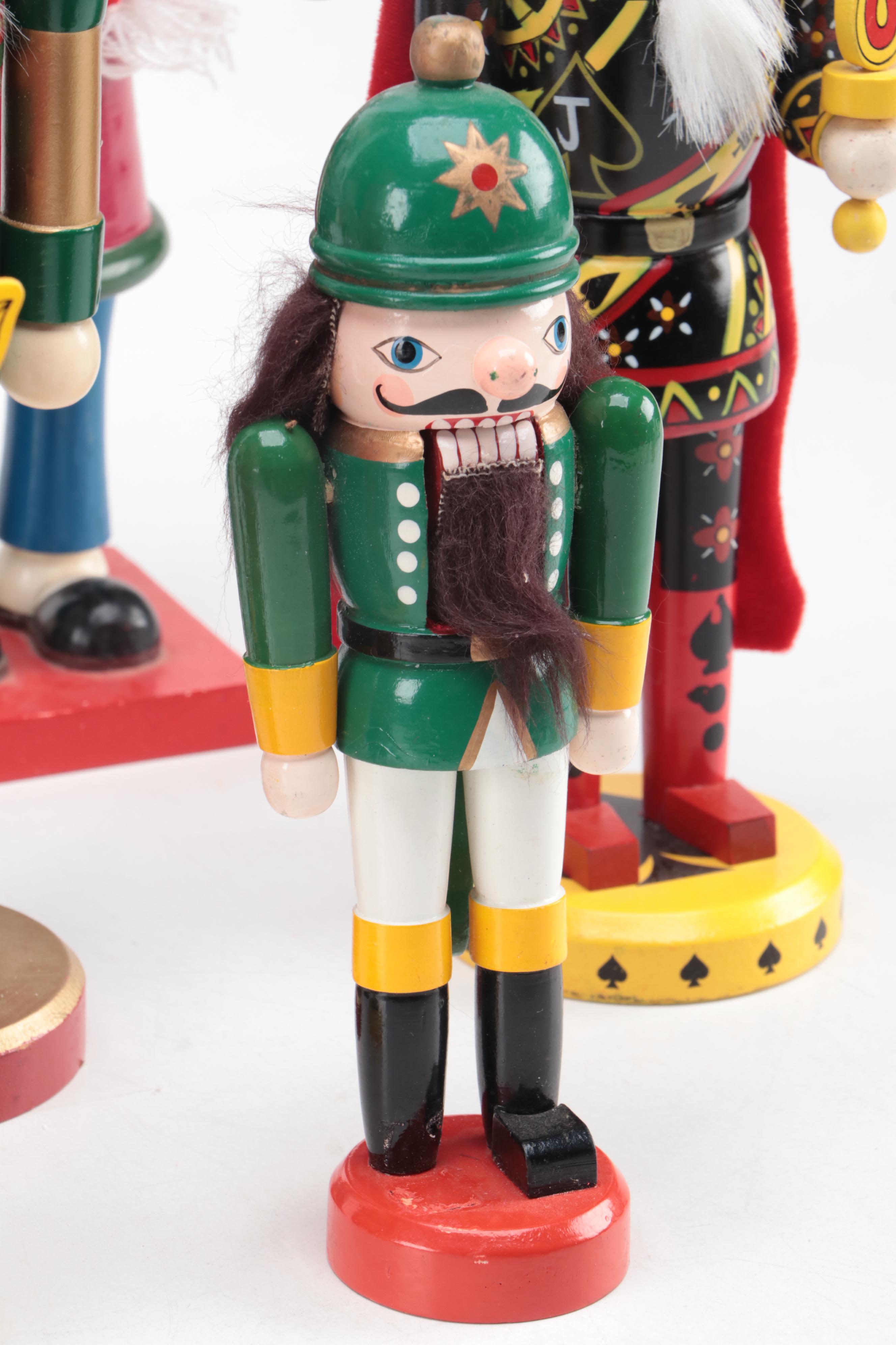 Kurt S. Adler and Other Carved and Hand-Painted Wooden Nutcrackers