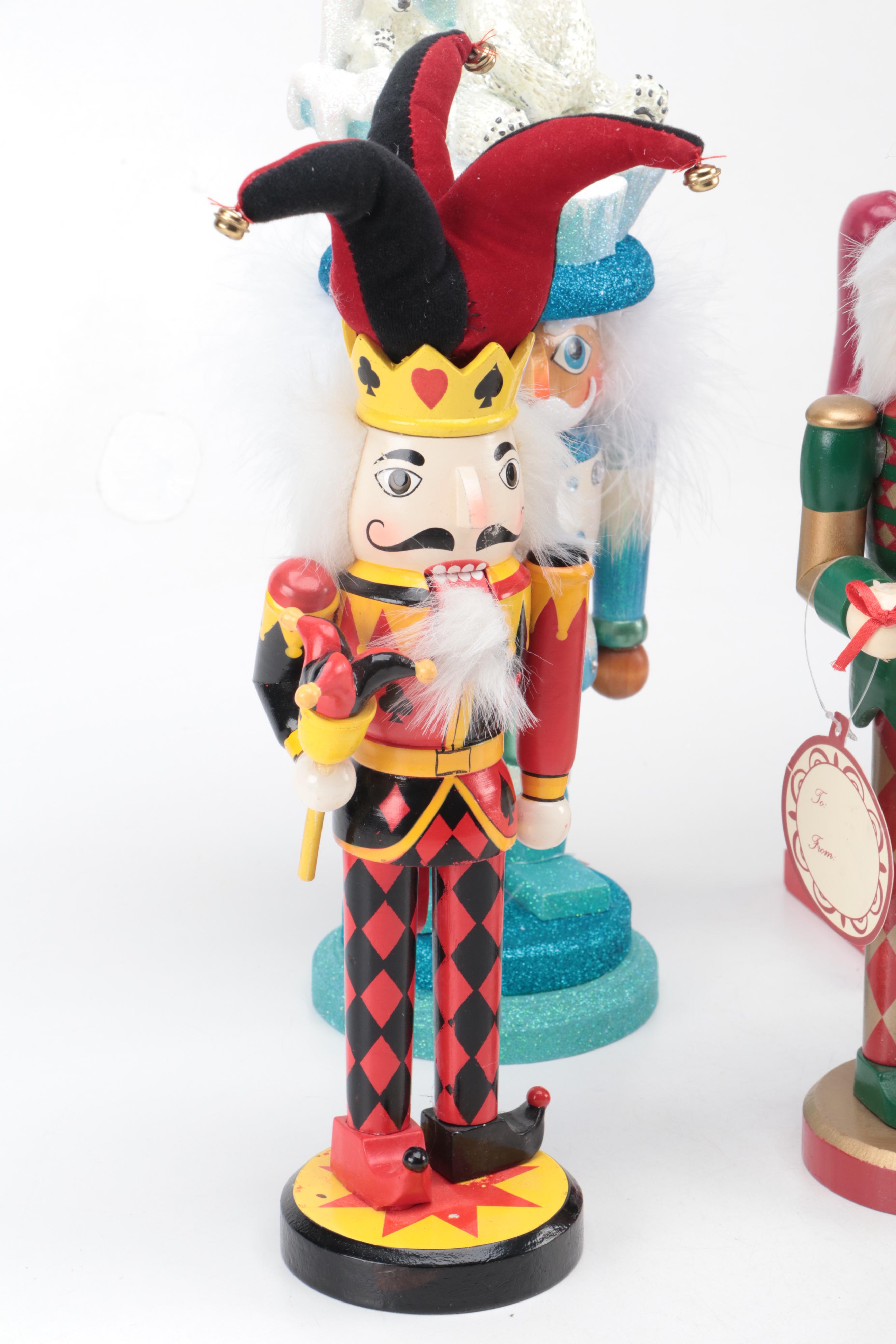 Kurt S. Adler and Other Carved and Hand-Painted Wooden Nutcrackers