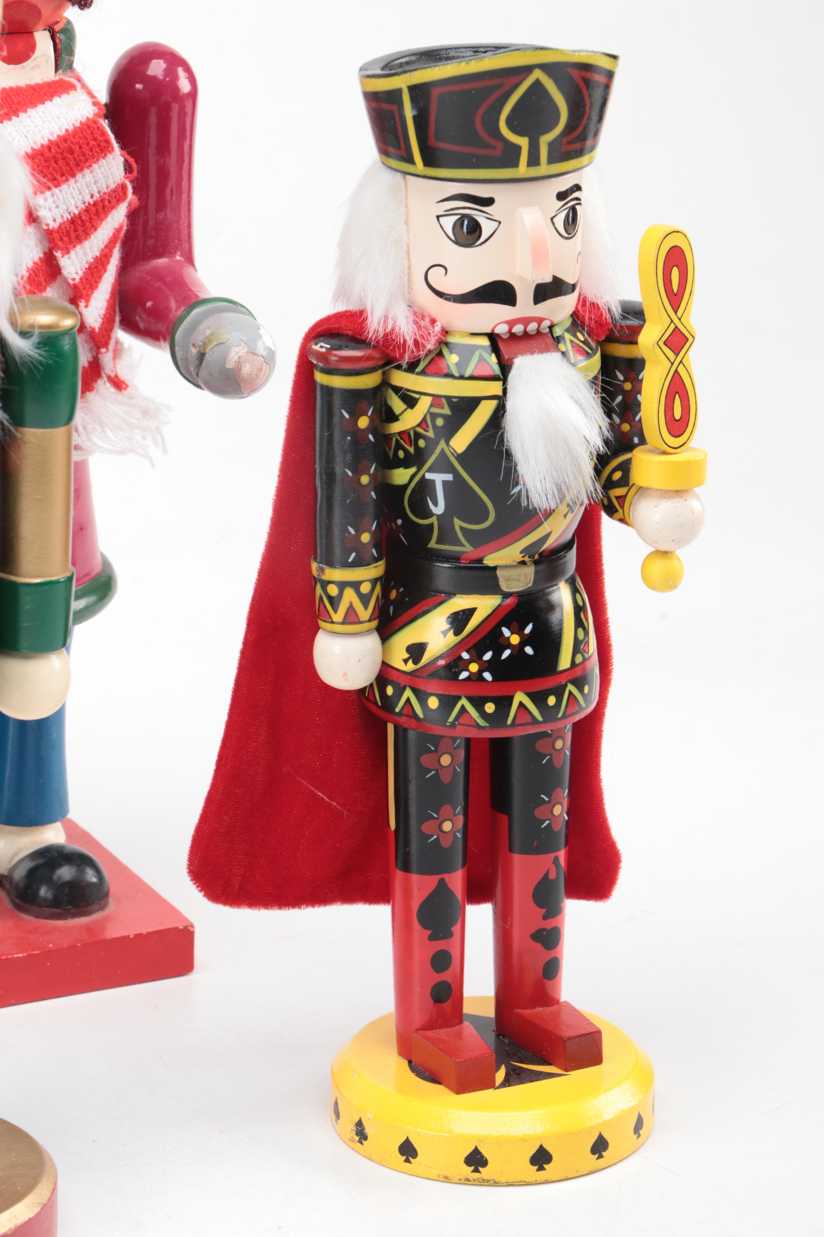 Kurt S. Adler and Other Carved and Hand-Painted Wooden Nutcrackers