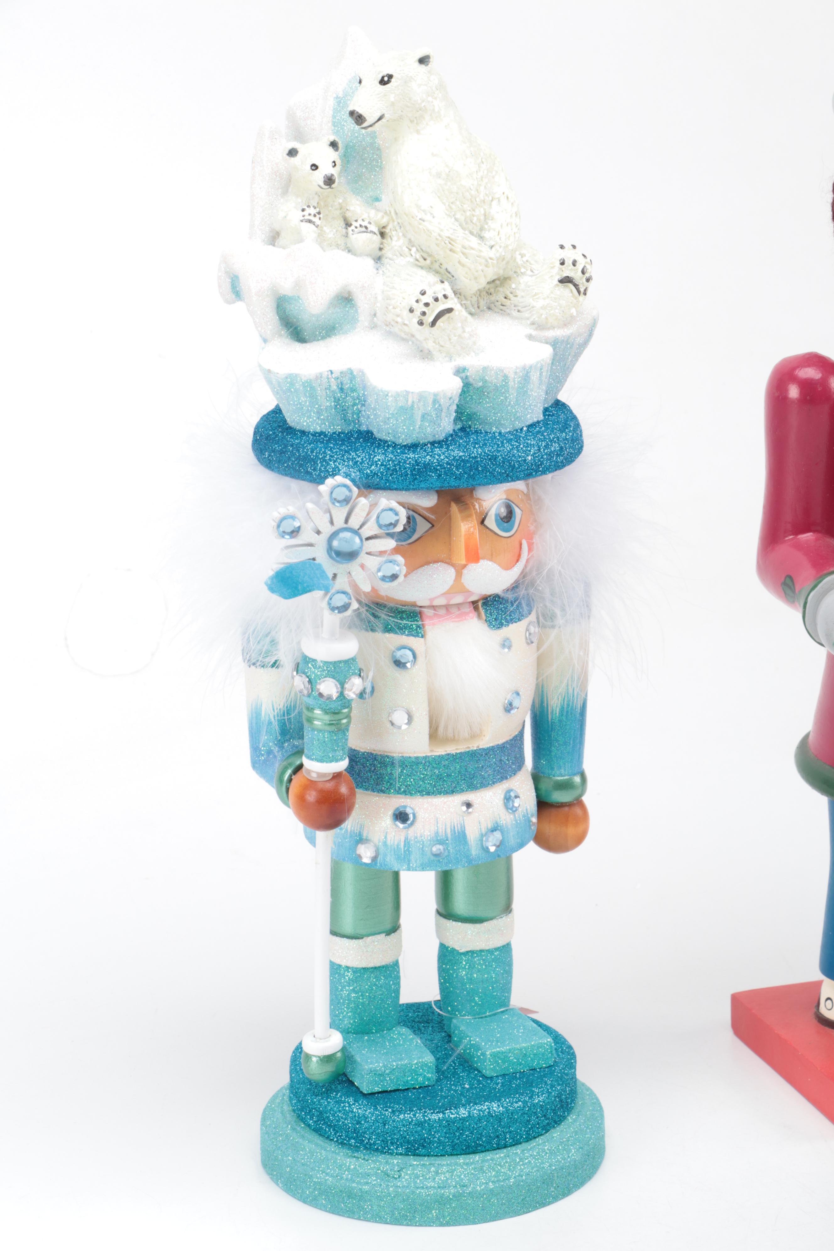 Kurt S. Adler and Other Carved and Hand-Painted Wooden Nutcrackers