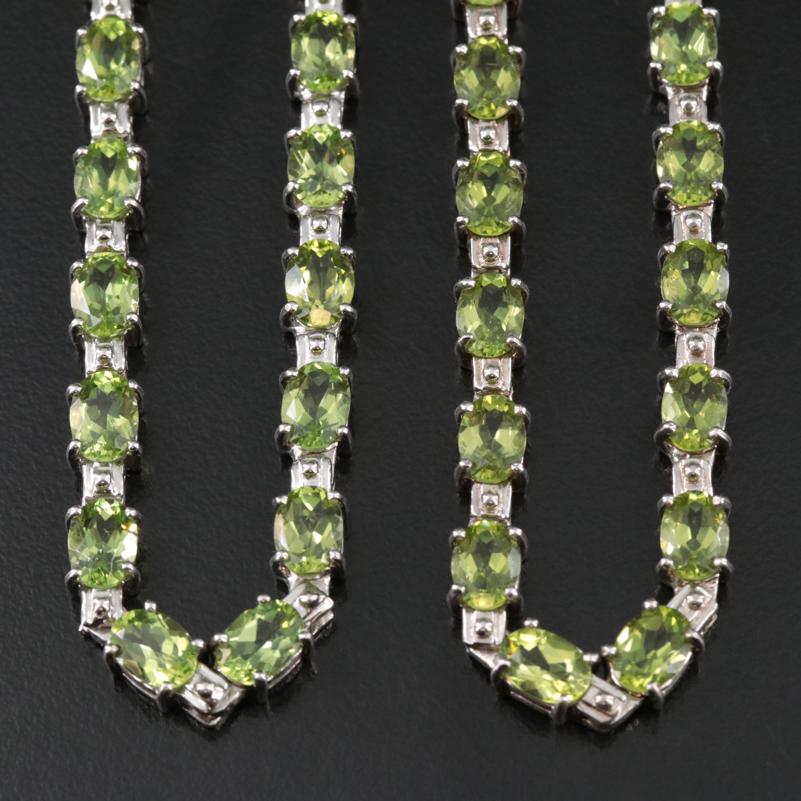 Sterling Peridot Necklaces