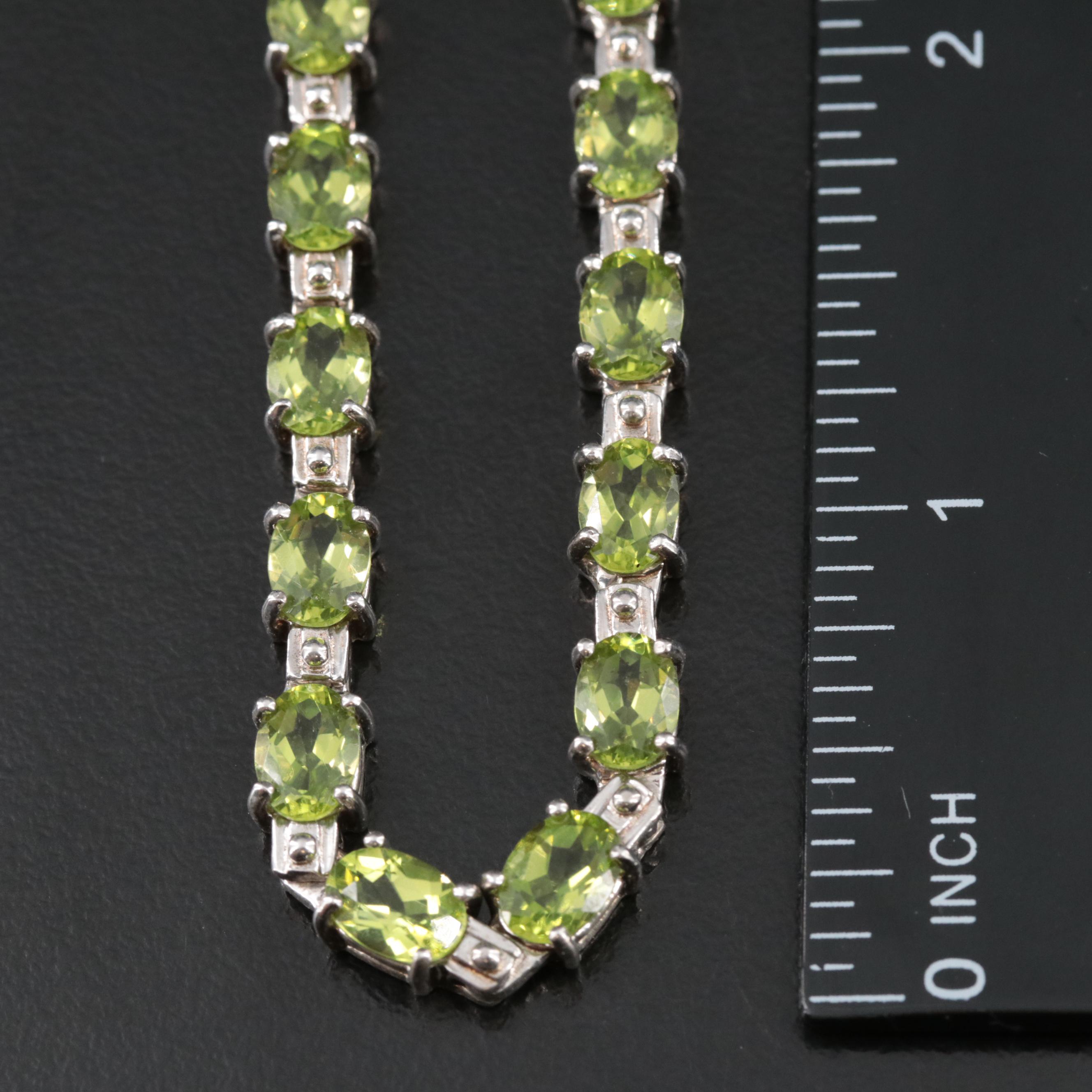 Sterling Peridot Necklaces