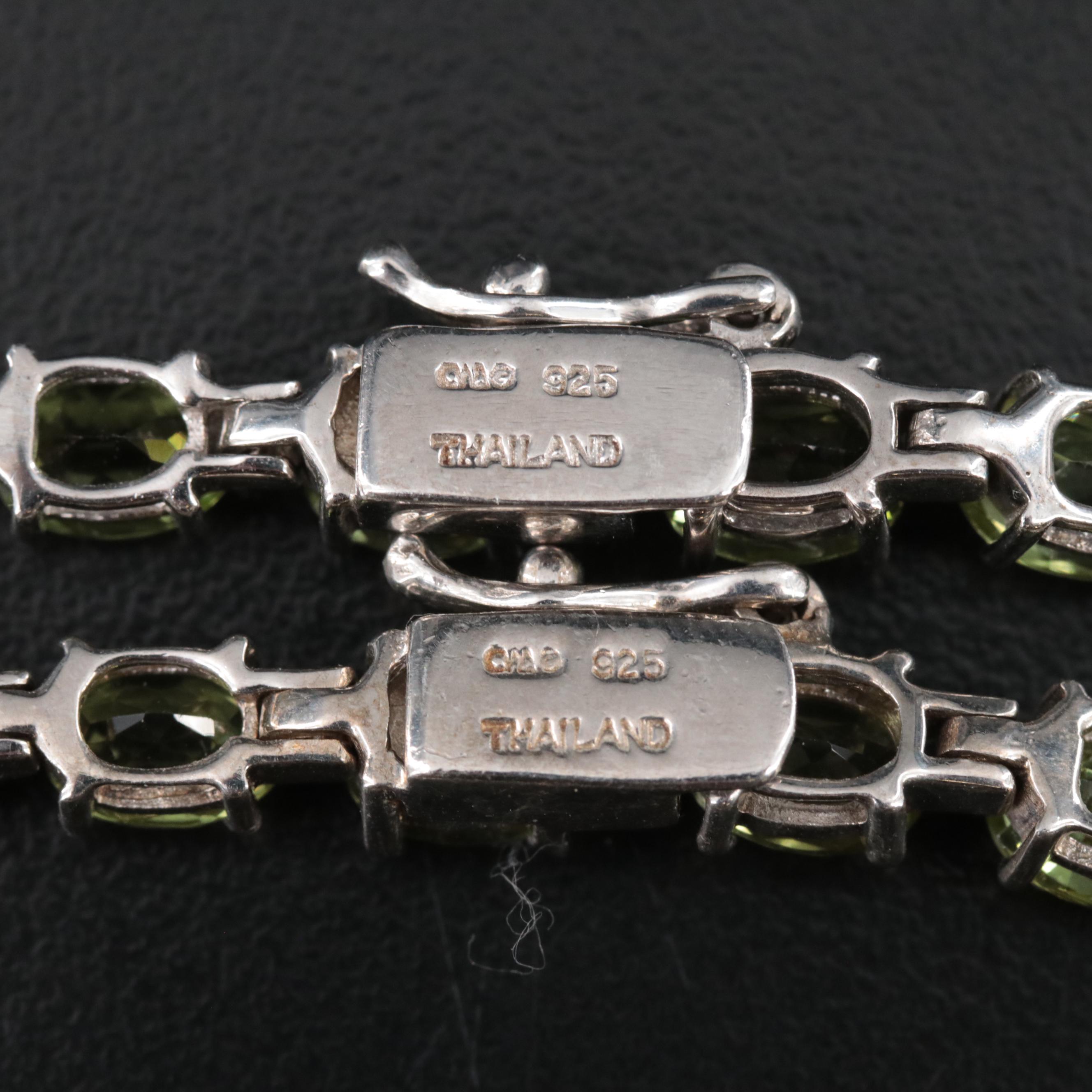 Sterling Peridot Necklaces