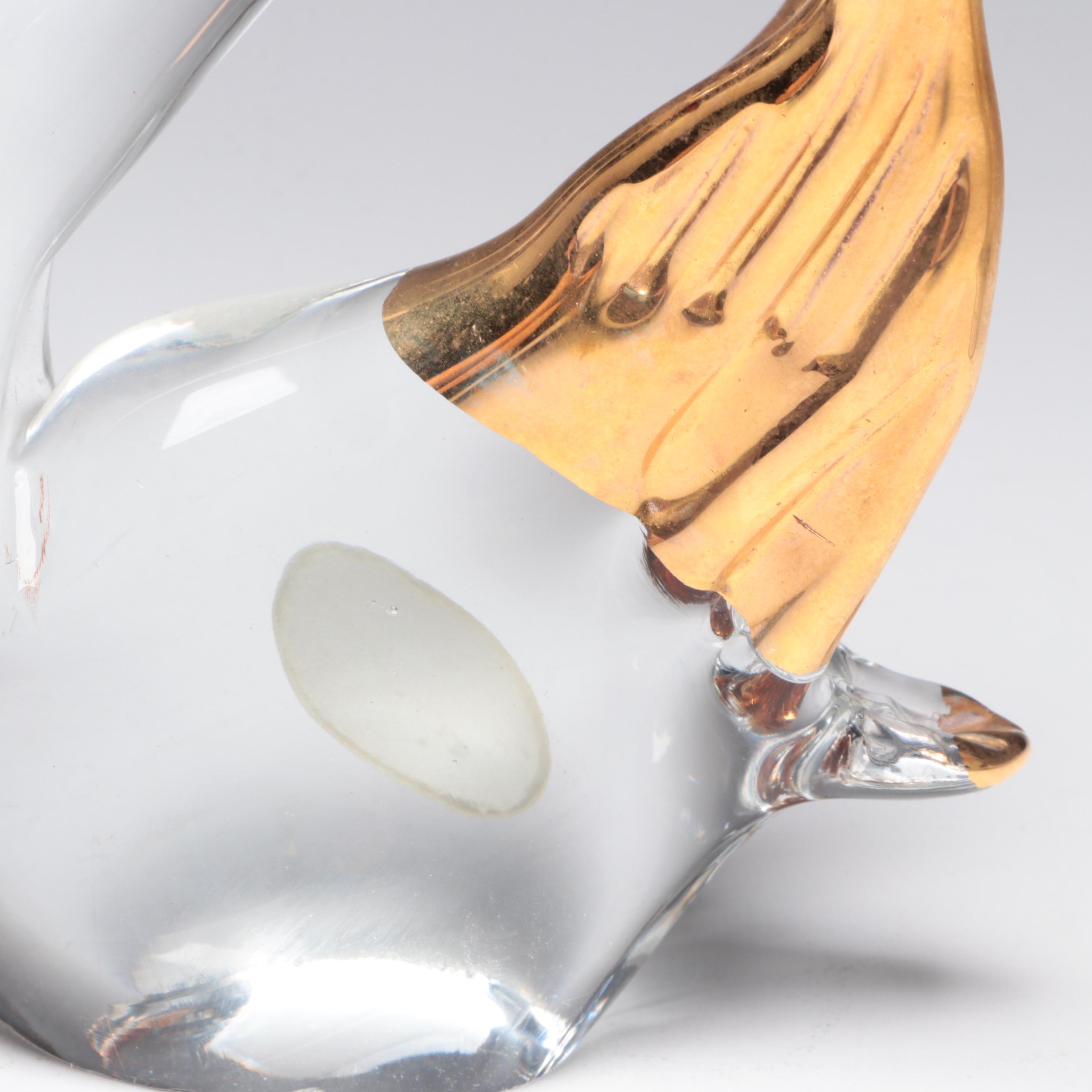 Italian Murano Art Glass Vase and Swan Figurine