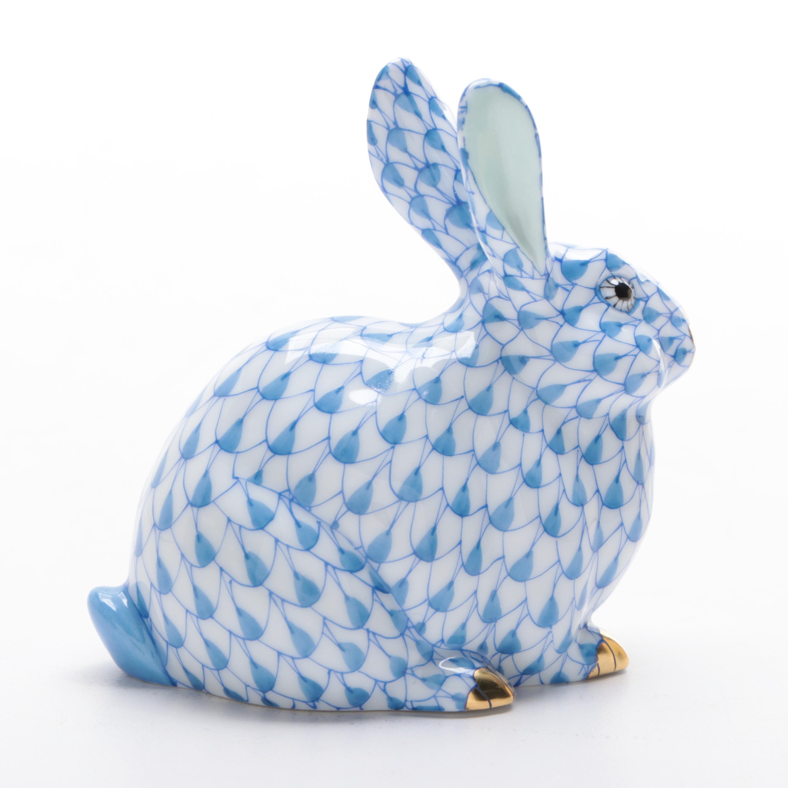 Herend Porcelain Rabbit Figurine