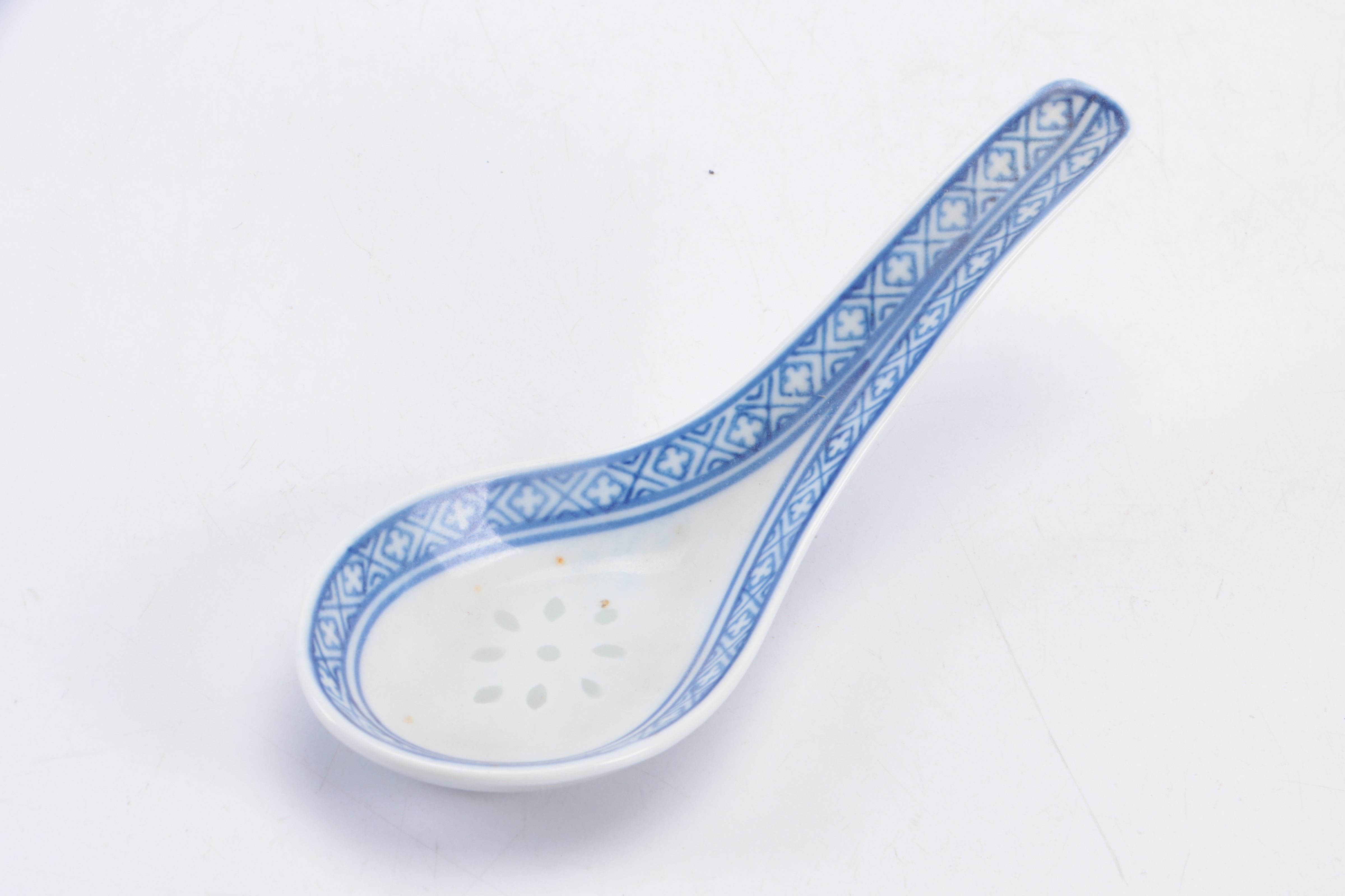 Japanese Twin Phoenix Sauce Boat with Other Blue and White Ginger Jars