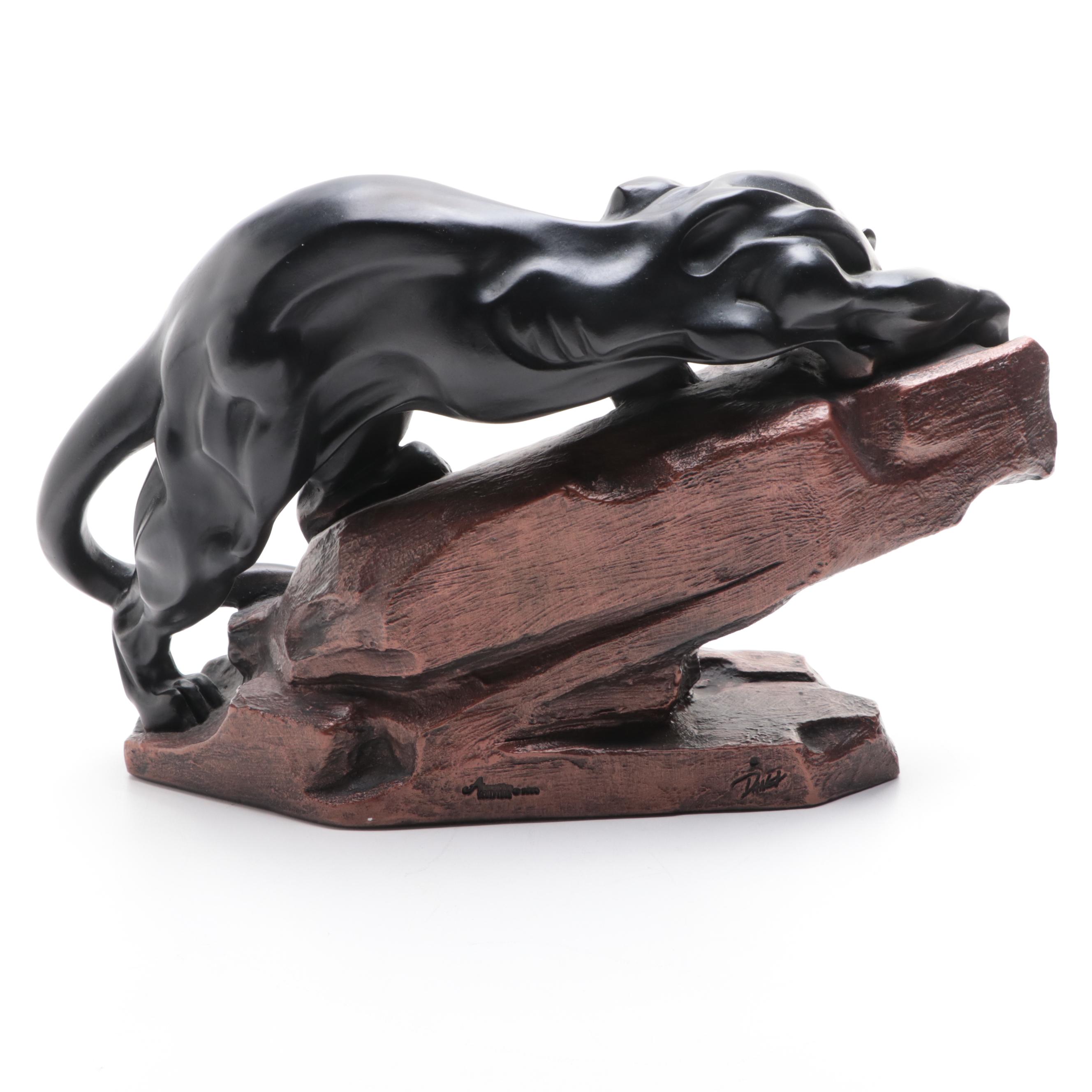 Austin Sculptures "Stalking Panther" Resin Figurine