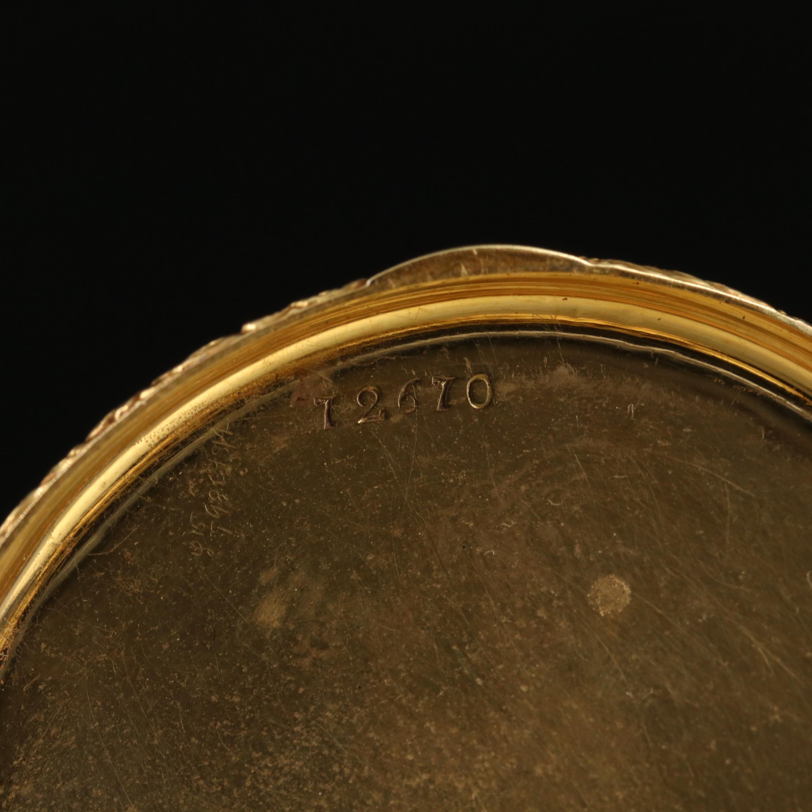 18K Antique European Pocket Watch with Chain, Pocket Knife