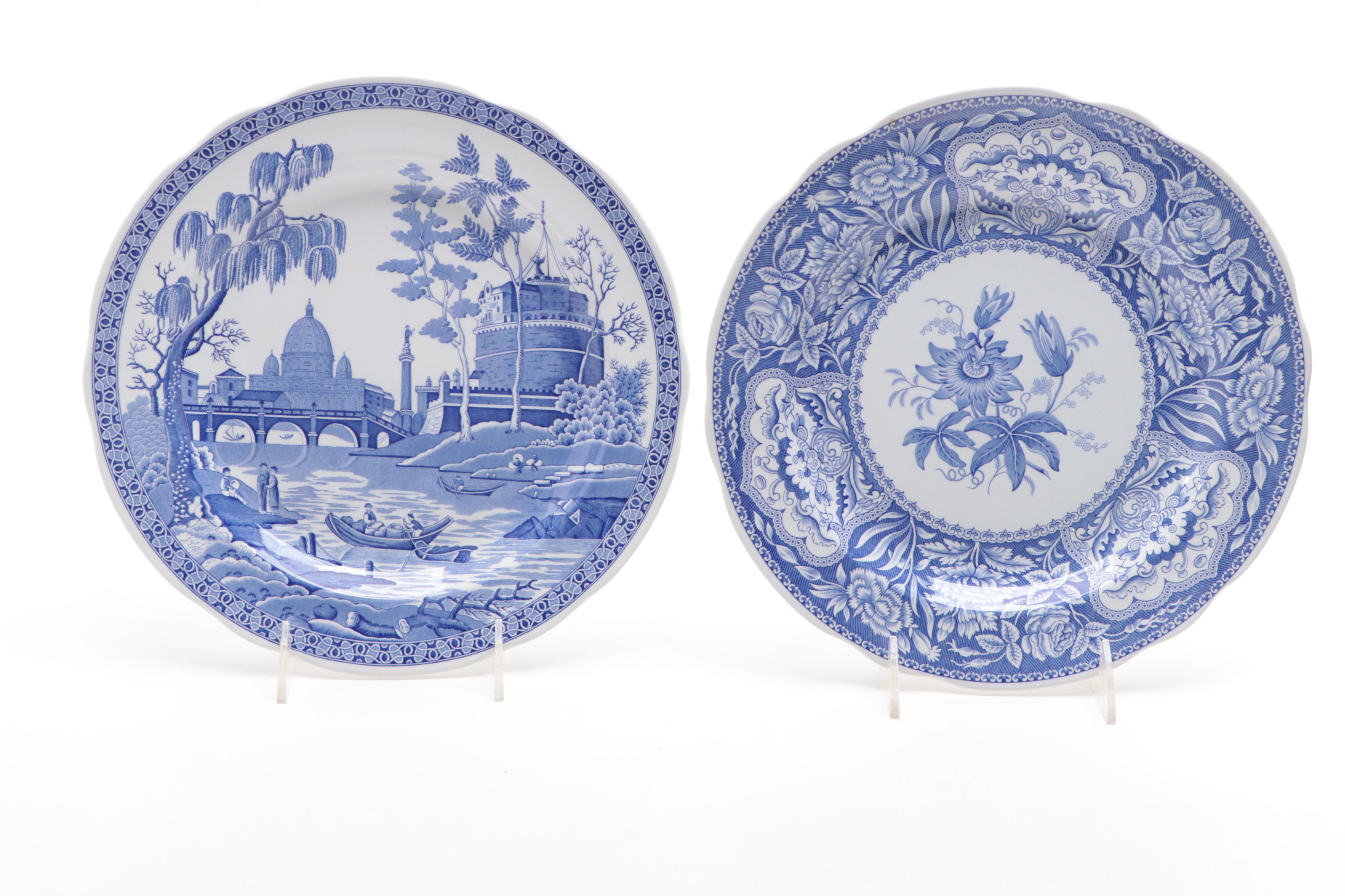 Spode "The Blue Room Collection" Ceramic Dinner Plates