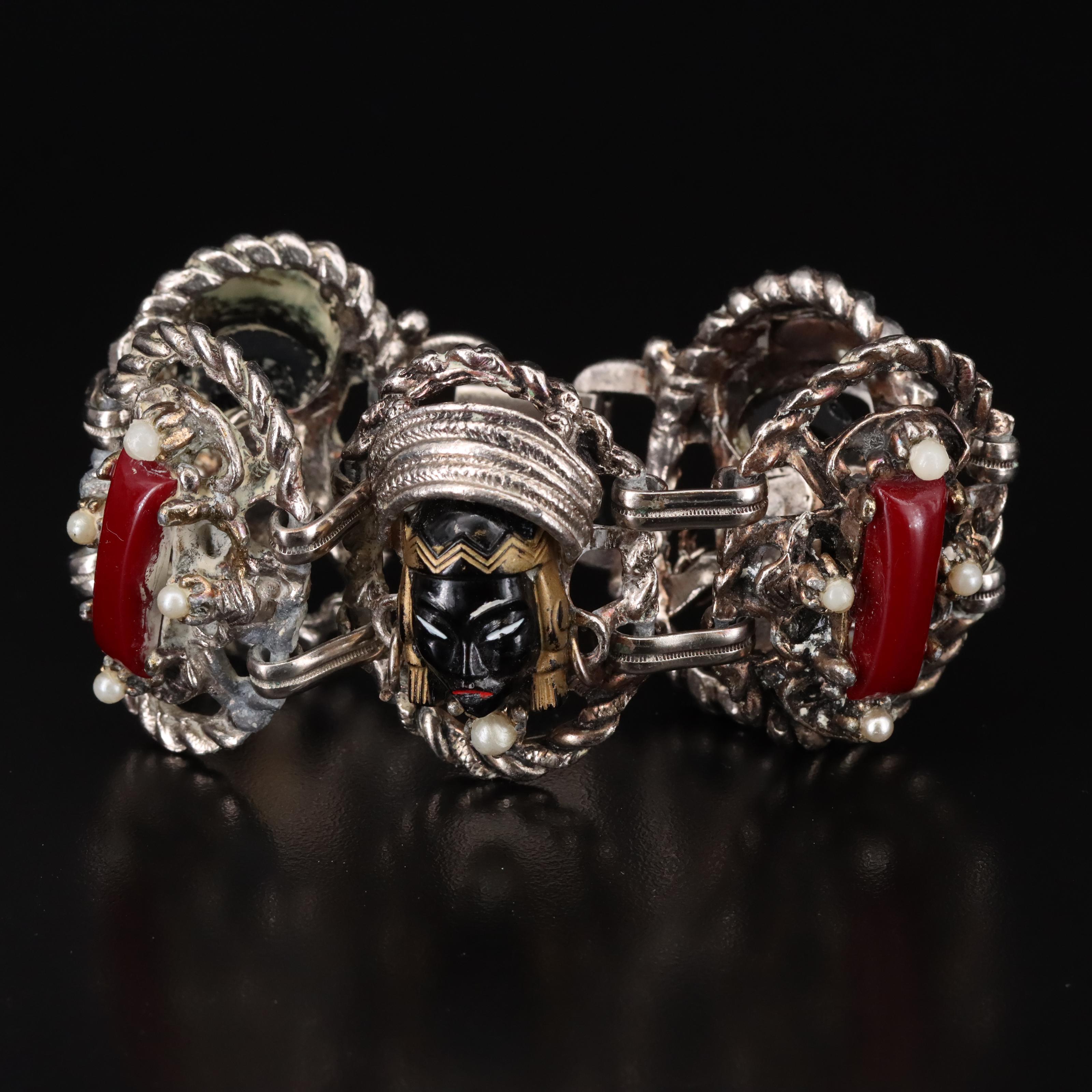 1950s Selro & Selini "Asian Princess" Demi Parure Jewelry Set