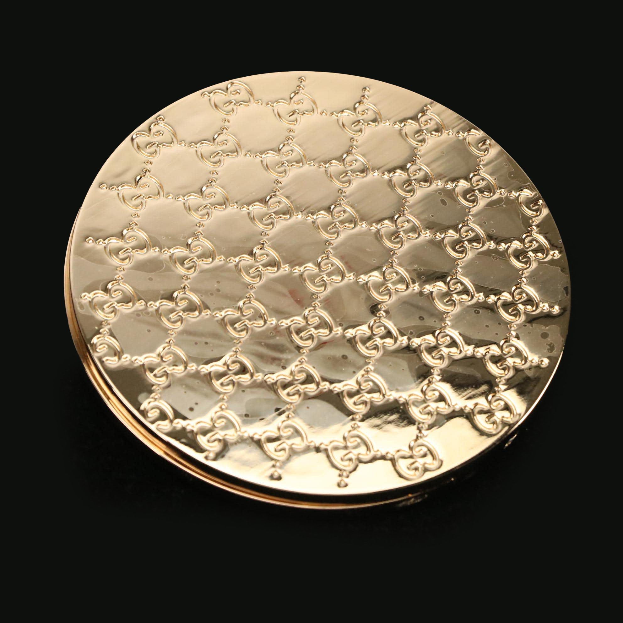 Gucci Parfums GG Hinged Compact Pocket Mirror in Box