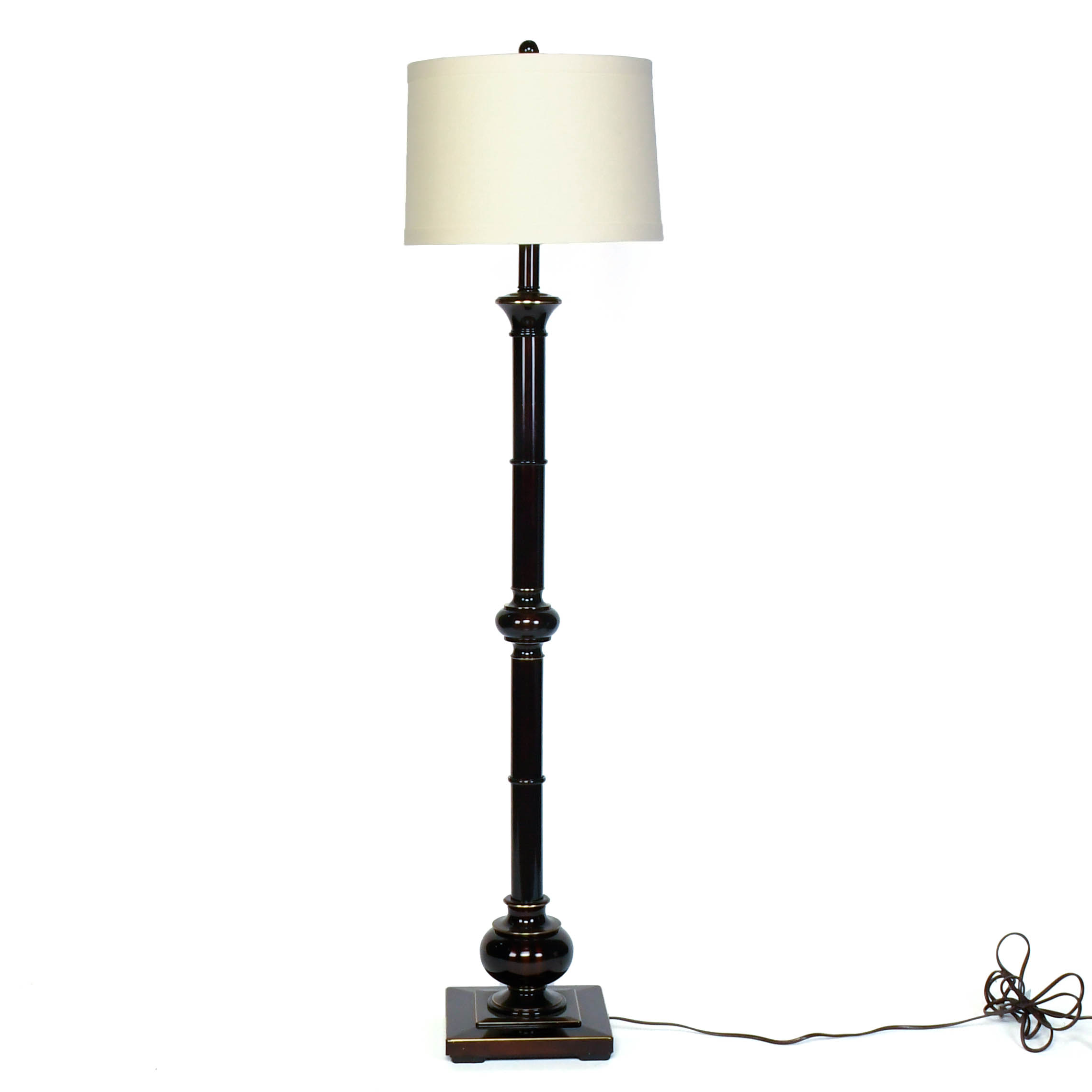 Contemporary "Oakleigh" High Gloss and Gilt Metal Floor Lamp