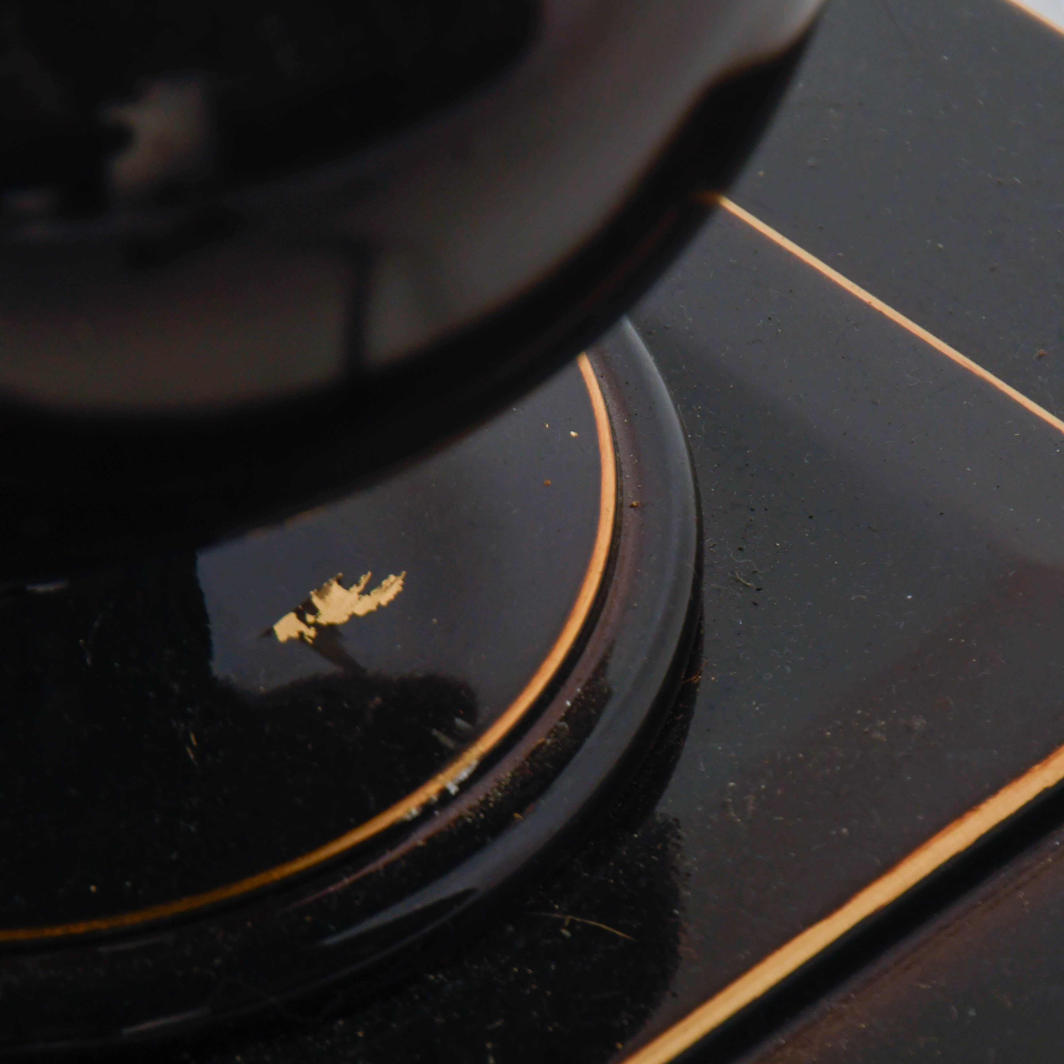 Contemporary "Oakleigh" High Gloss and Gilt Metal Floor Lamp