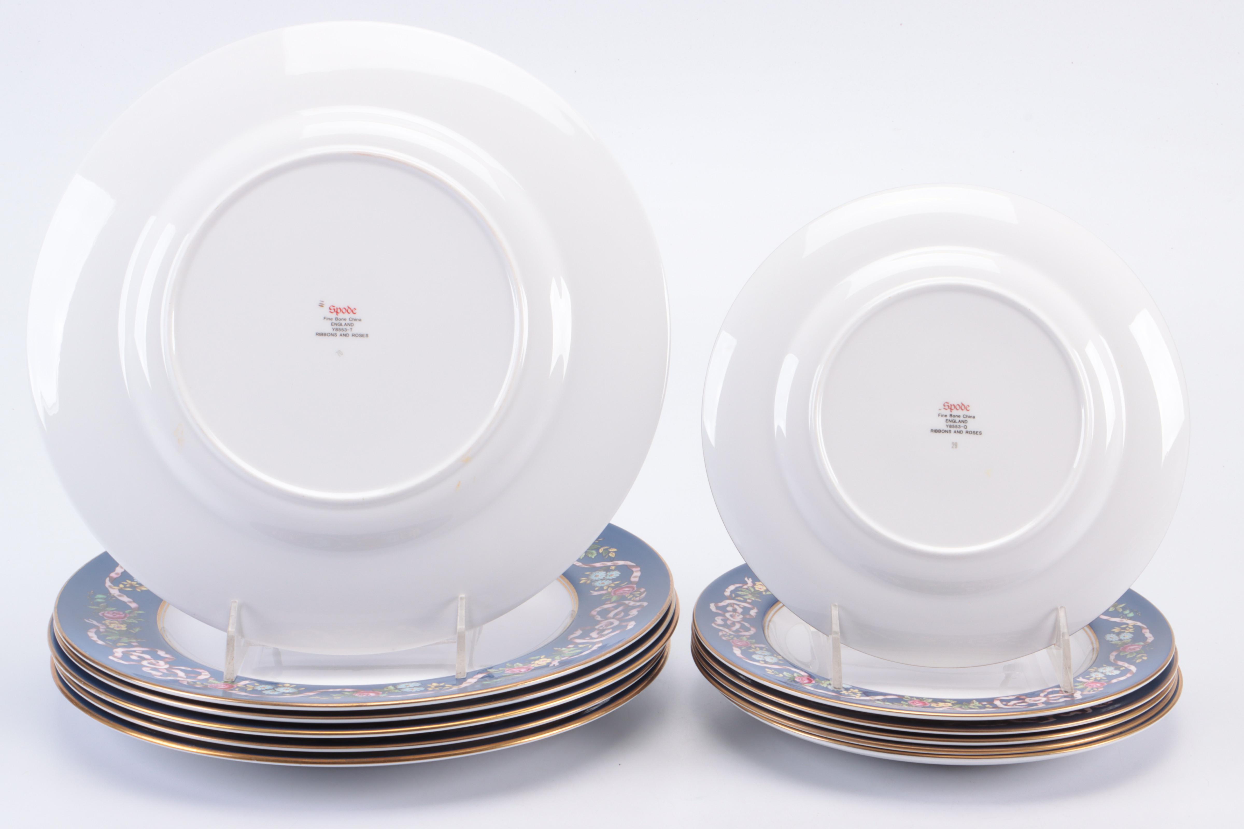 Spode Bone China "Ribbons and Roses" Dinnerware, 1989-1998