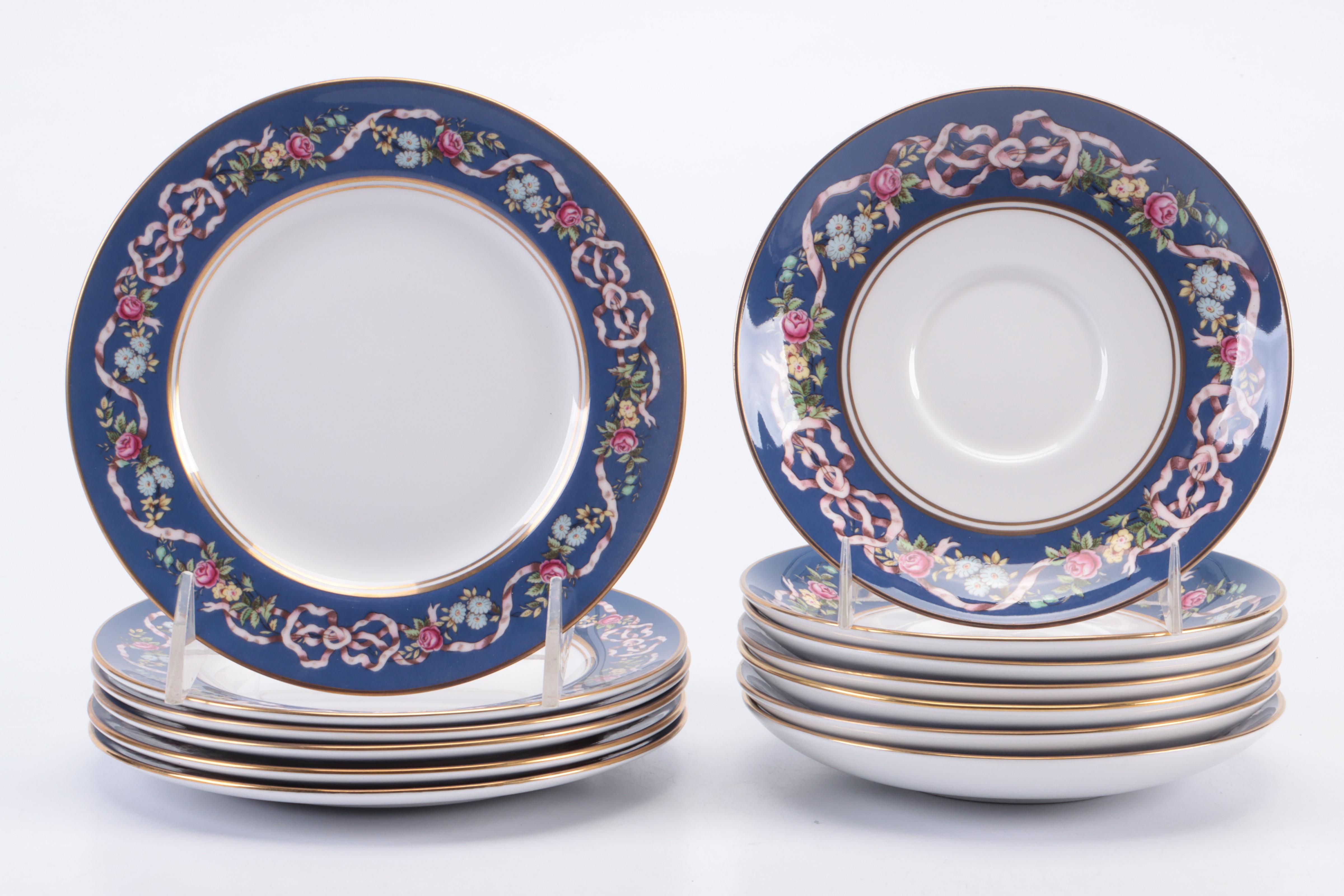 Spode Bone China "Ribbons and Roses" Dinnerware, 1989-1998