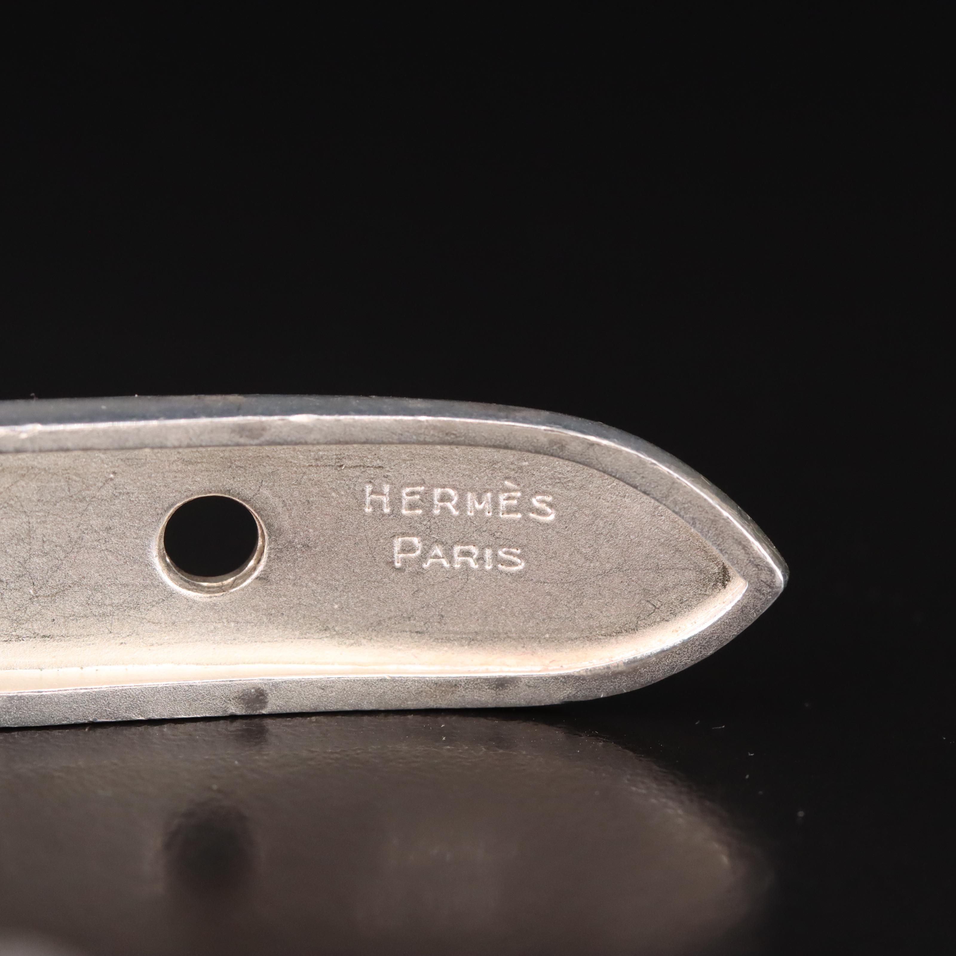 Hermès Vintage Sterling "Boucle Sellier" Link Bracelet