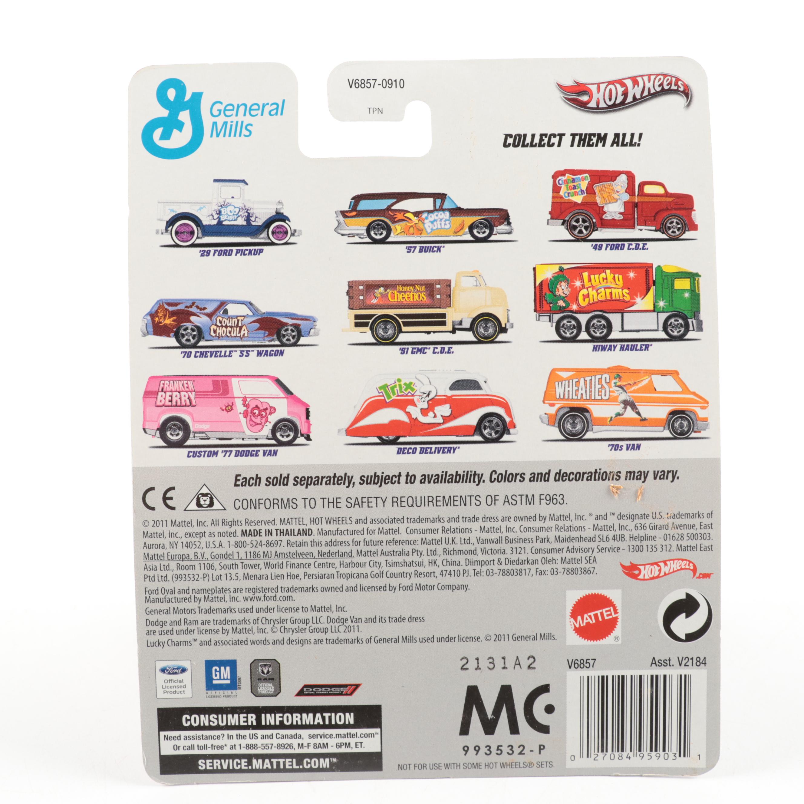 Hot Wheels "'96 Mustang Convertible", "'95 Camaro" and More Toy Cars