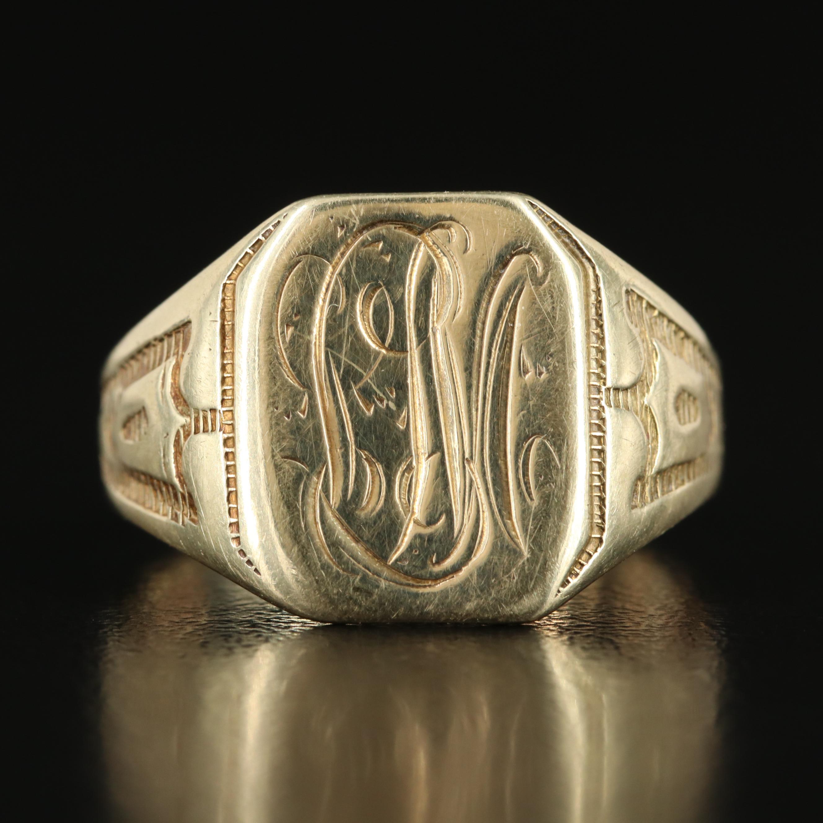 Vintage 14K Signet Ring